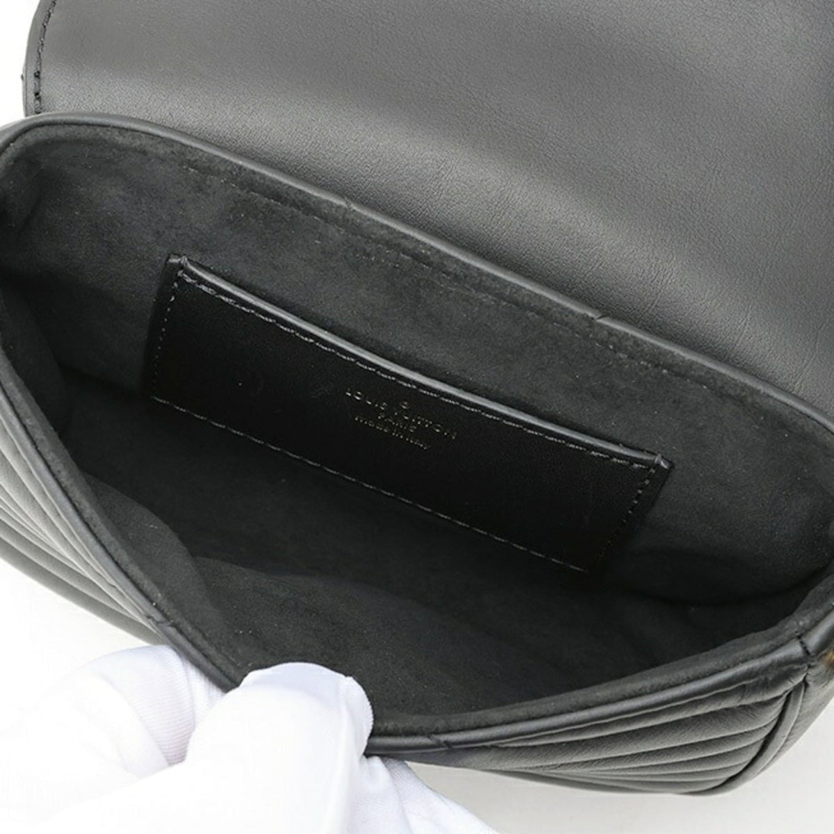 Louis Vuitton Black Leather Pochette Pouch Shoulder Bag (Pre-Owned)