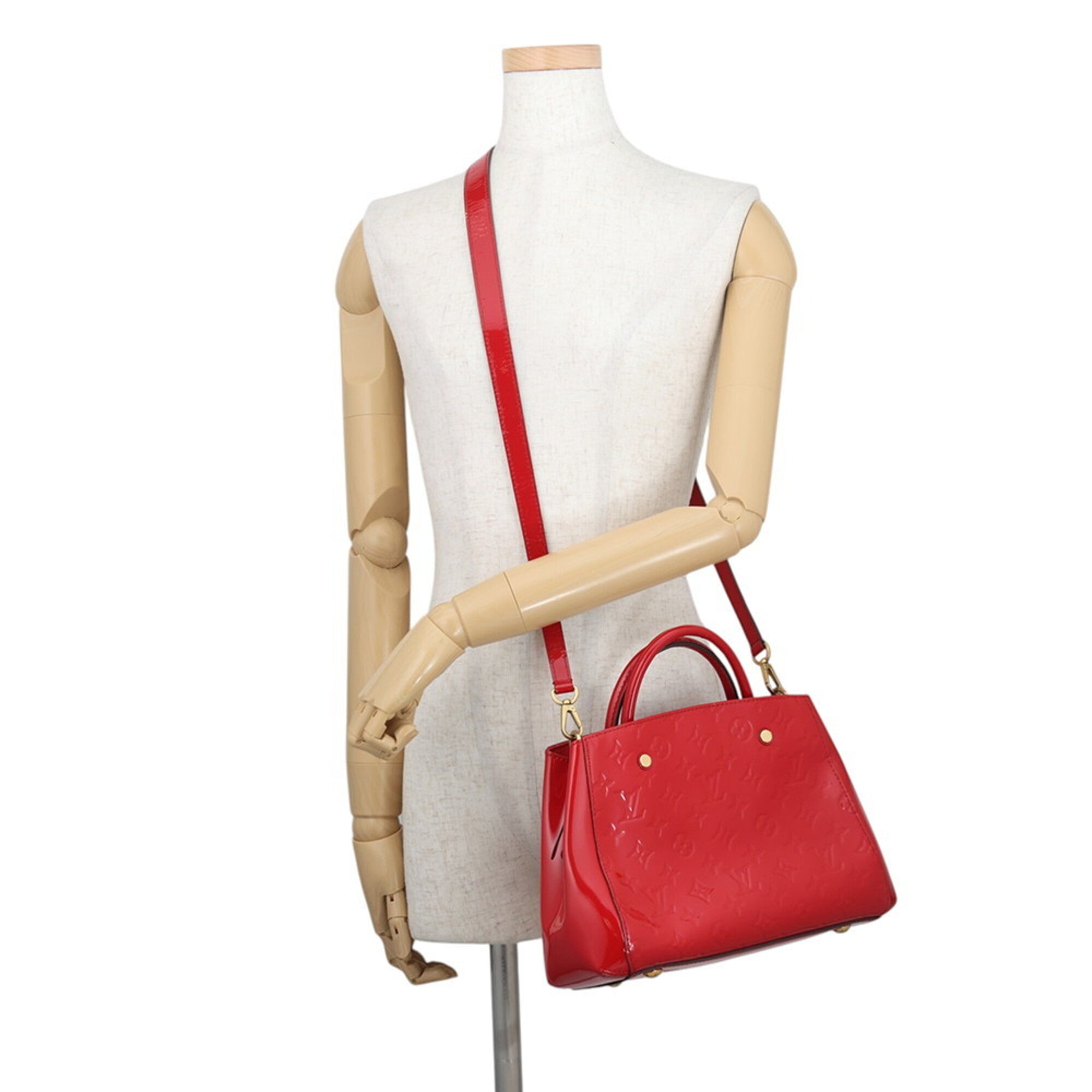 Louis Vuitton Monogram Vernis Indian Rose Monogram Vernis Handbag Shoulder Bag (Pre-Owned)