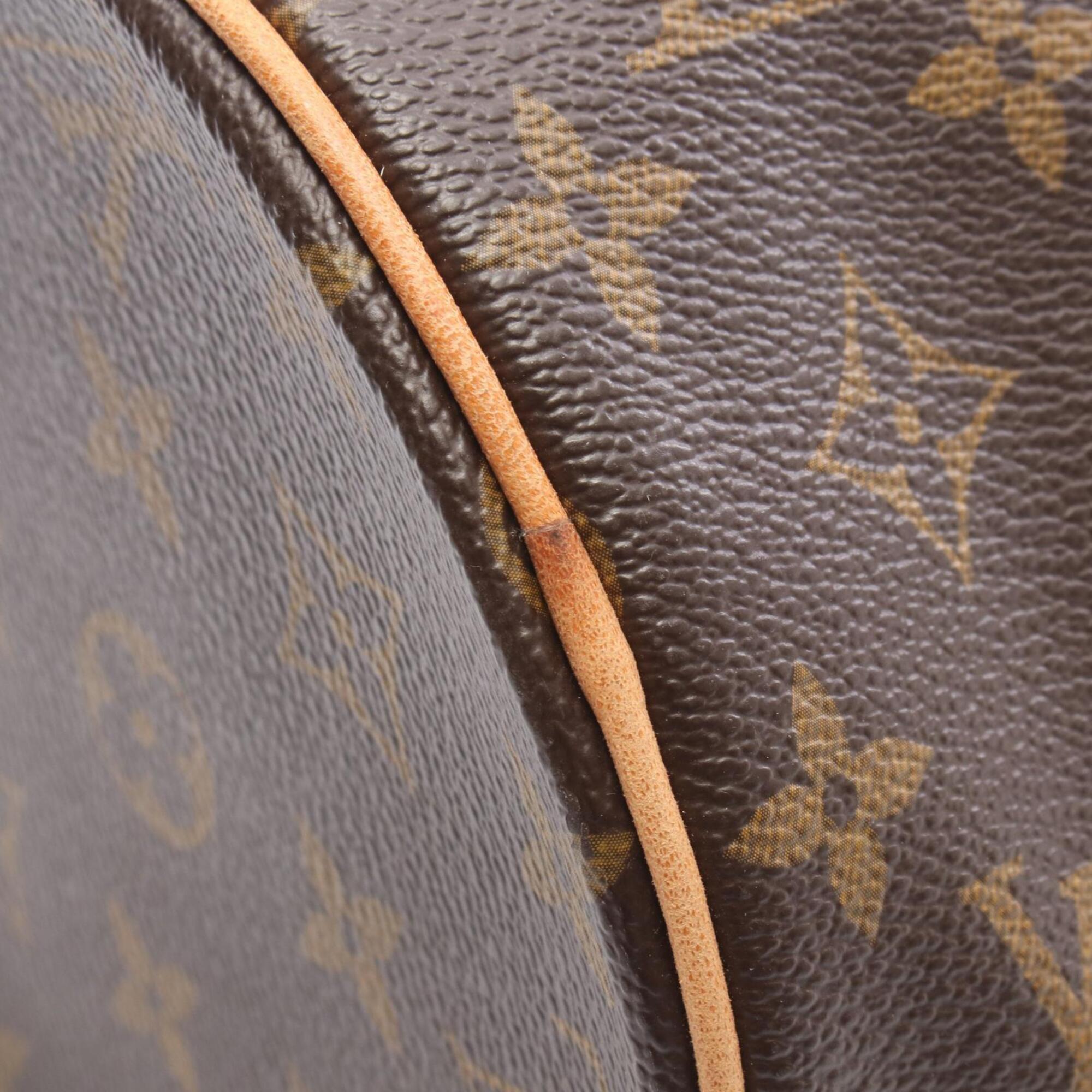Louis Vuitton Brown Coated Canvas Pvc Monogram Leather Handbag (Pre-Owned)