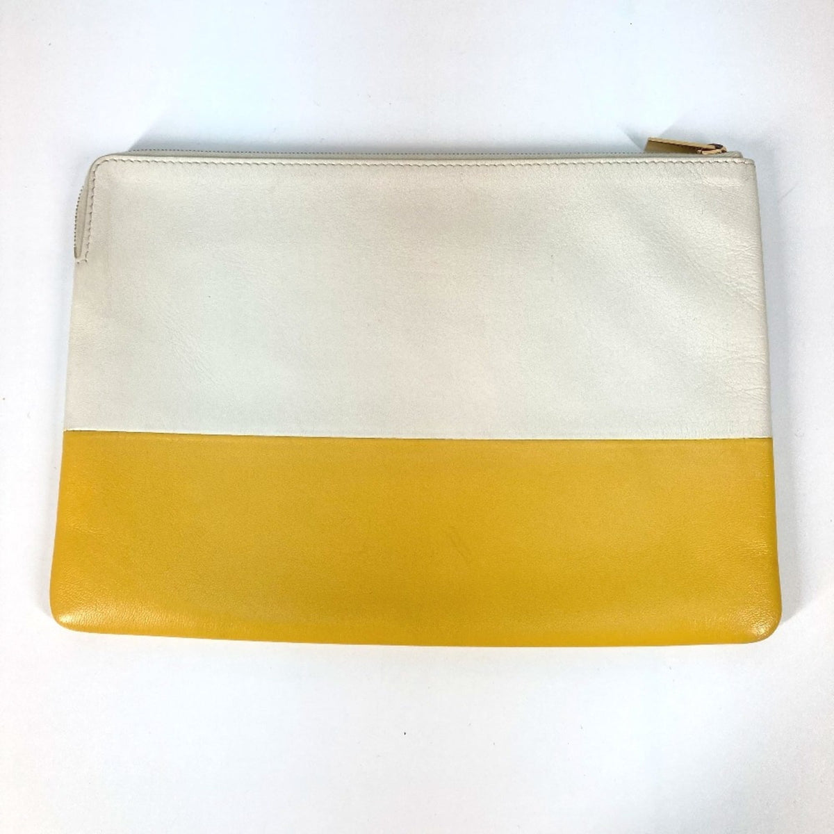 Celine White Leather Clutch Bag (Pre-Owned)
