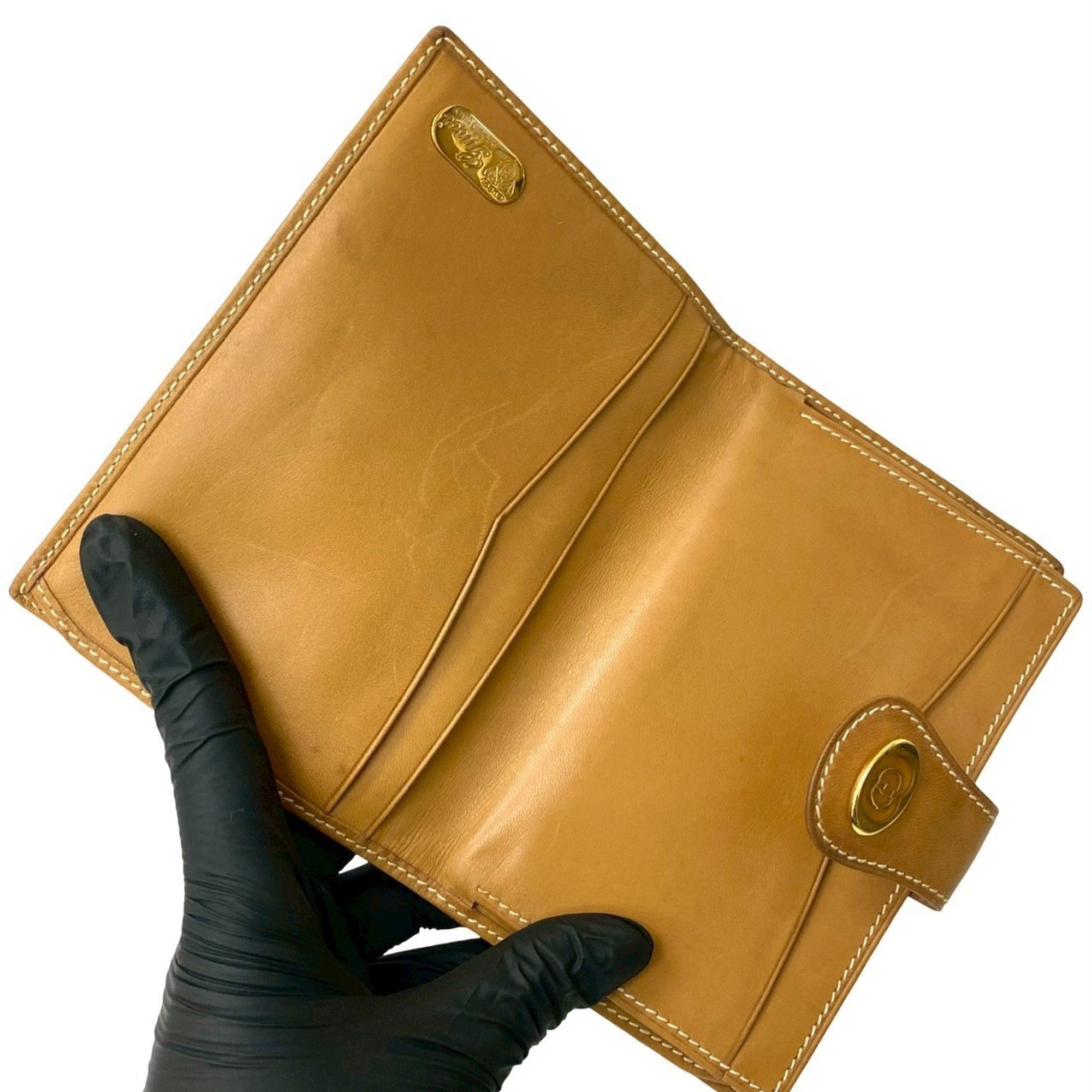 Gucci Brown Leather Pvc Wallet (Bi-Fold) (Pre-Owned)
