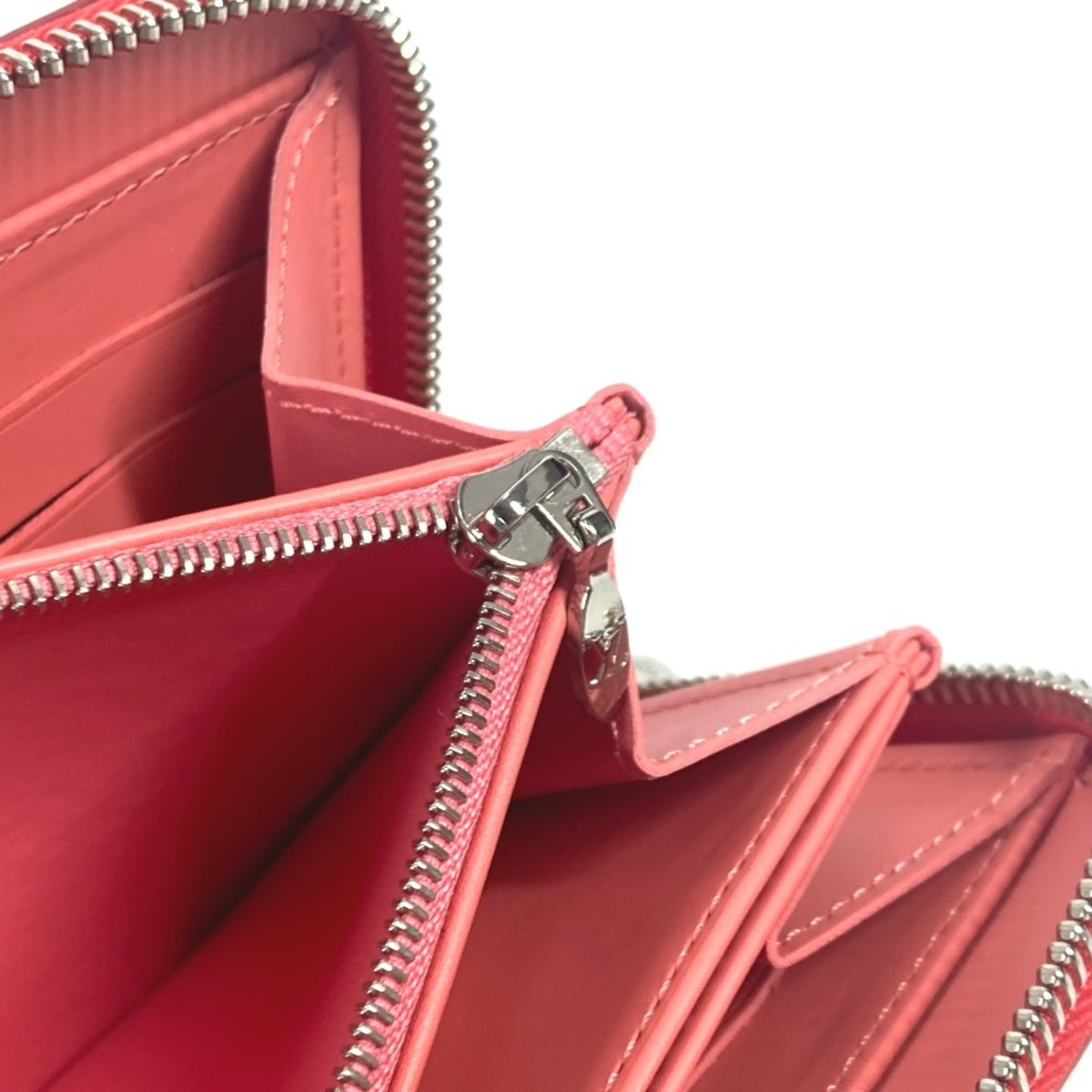 Louis Vuitton Pink Poppy Petal Monogram Vernis Rayures Long Wallet (Bi-Fold) (Pre-Owned)