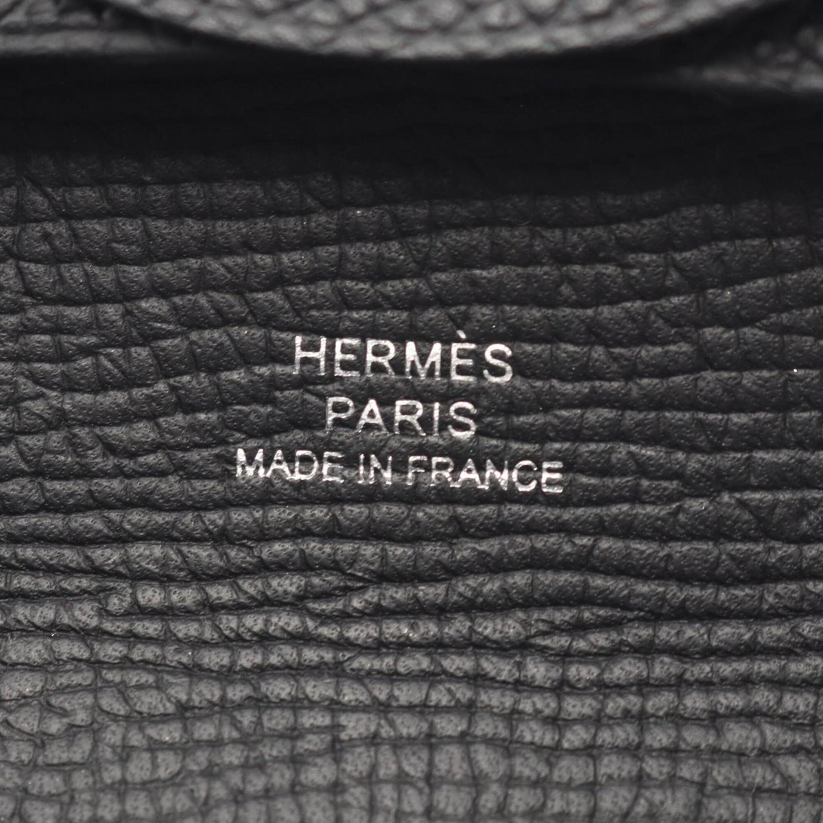 Hermes Black Epsom Leather Coin Purse/Coin Case (Pre-Owned)