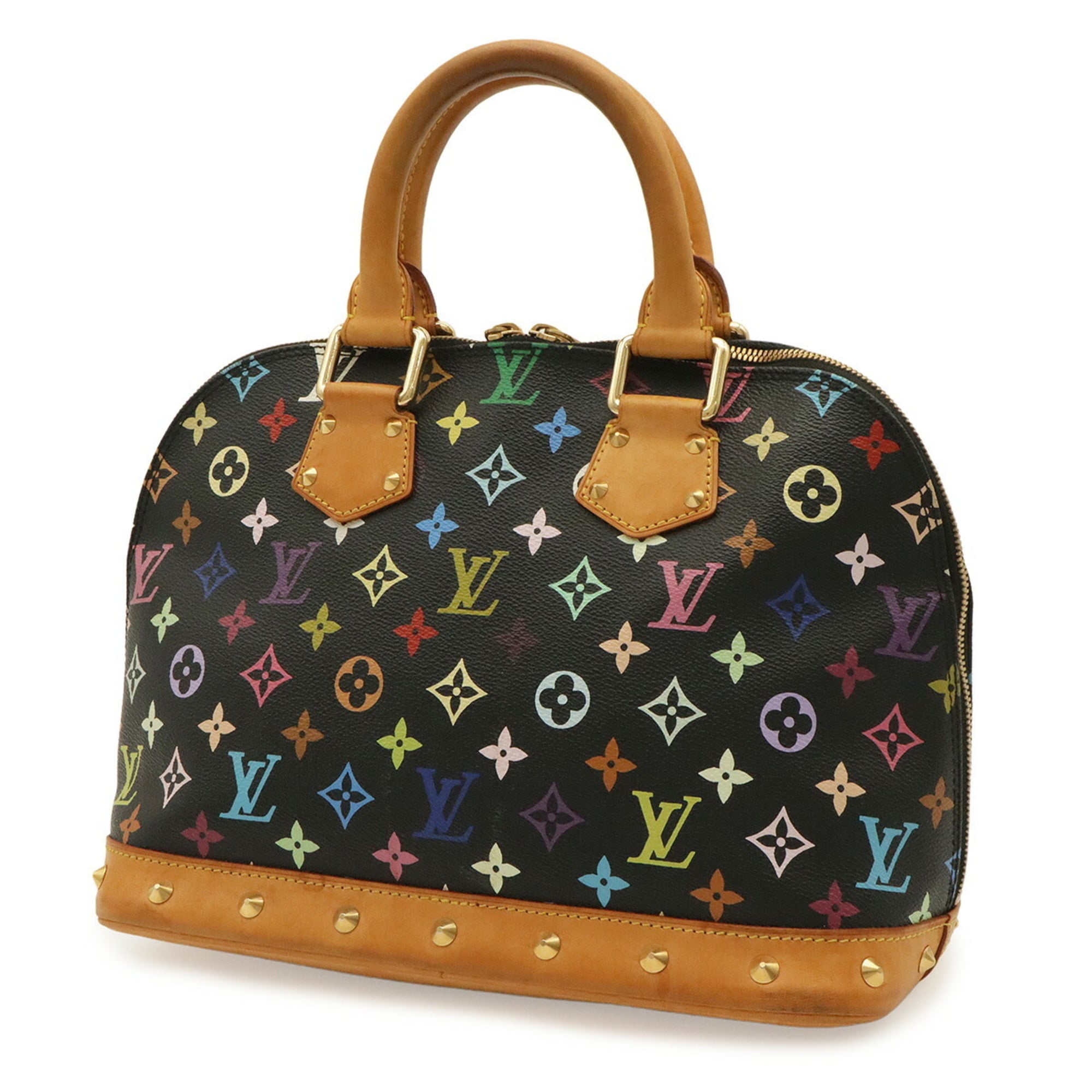 Louis Vuitton Noir Monogram Canvas Handbag (Pre-Owned)