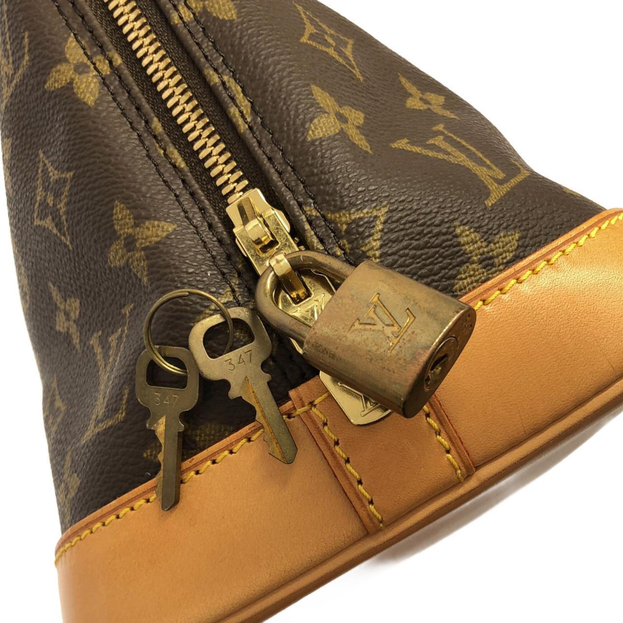 Louis Vuitton Marron Coated Canvas Handbag (Pre-Owned)