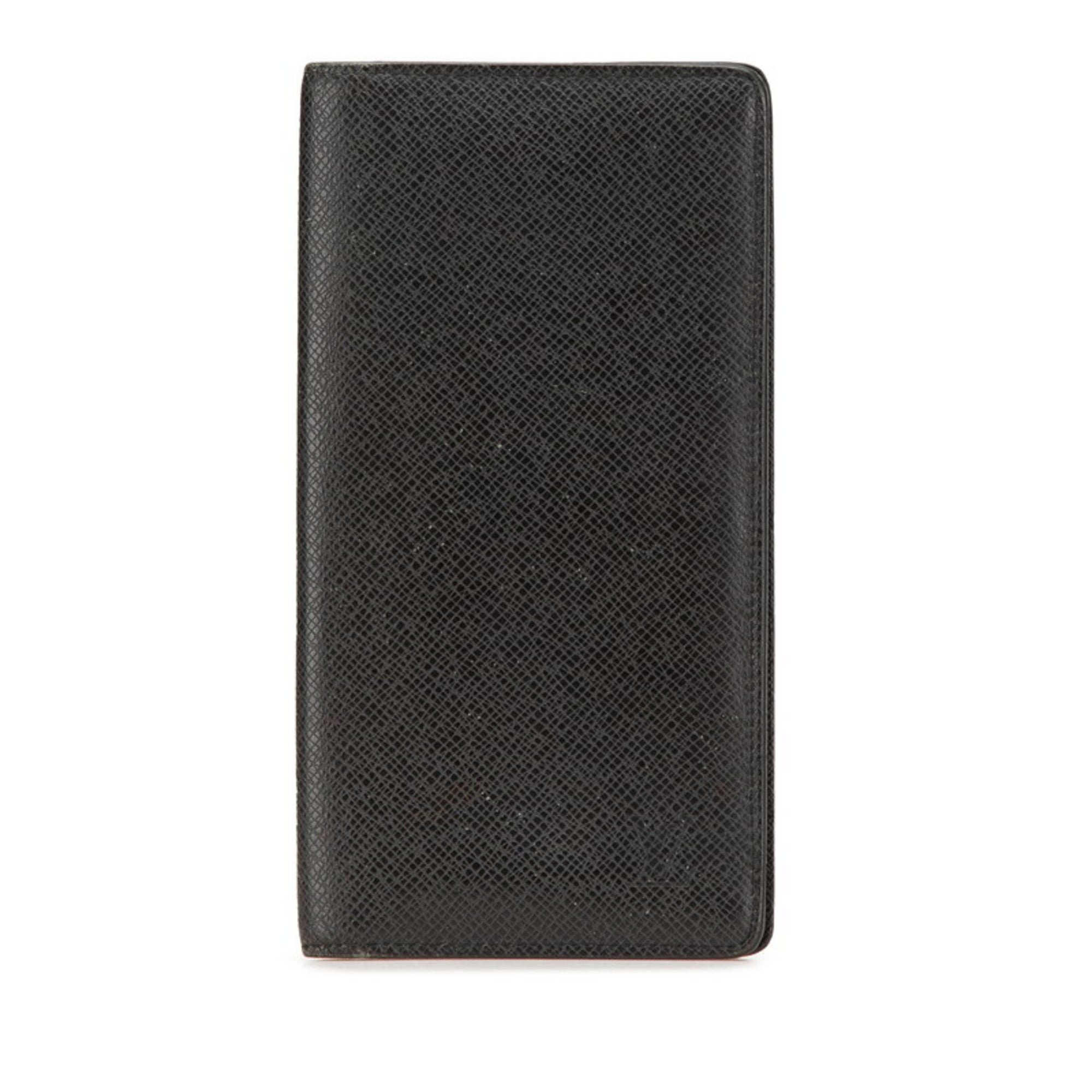Louis Vuitton Taiga Black Noir Taiga Leather Coin Purse/Coin Case (Pre-Owned)