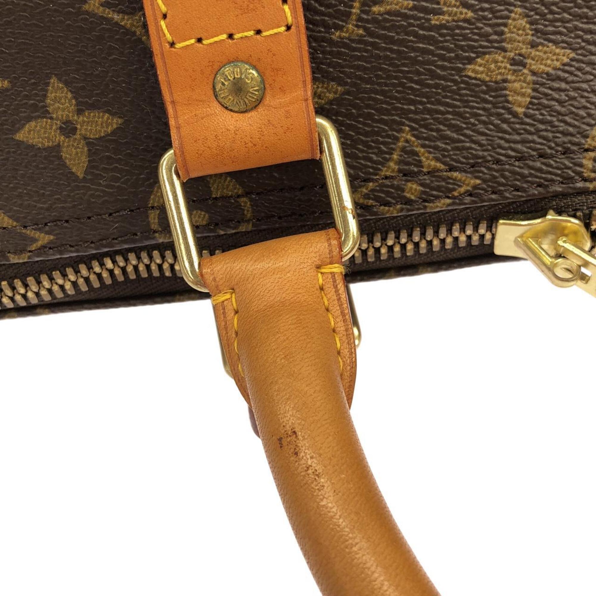 Louis Vuitton Marron Coated Canvas Boston Bag (Pre-Owned)