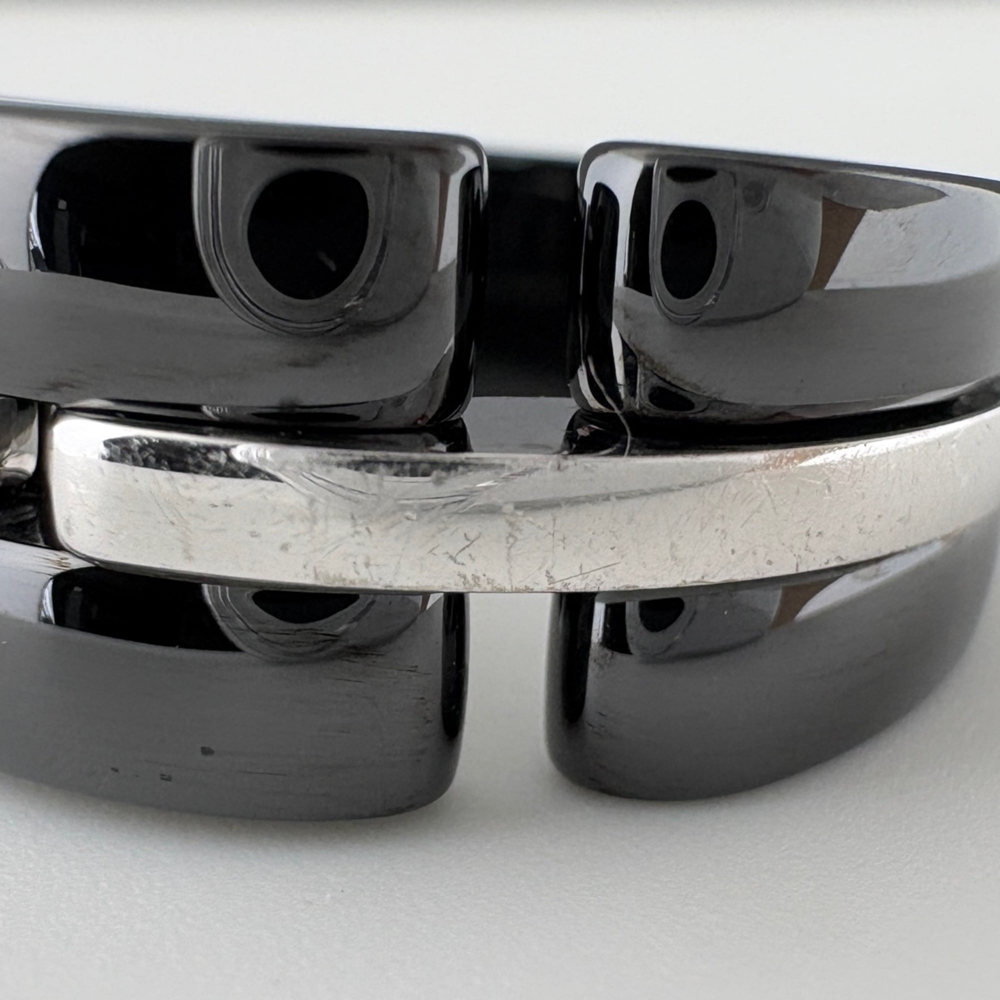 Chanel Ceramic Band Ring (Pre-Owned)