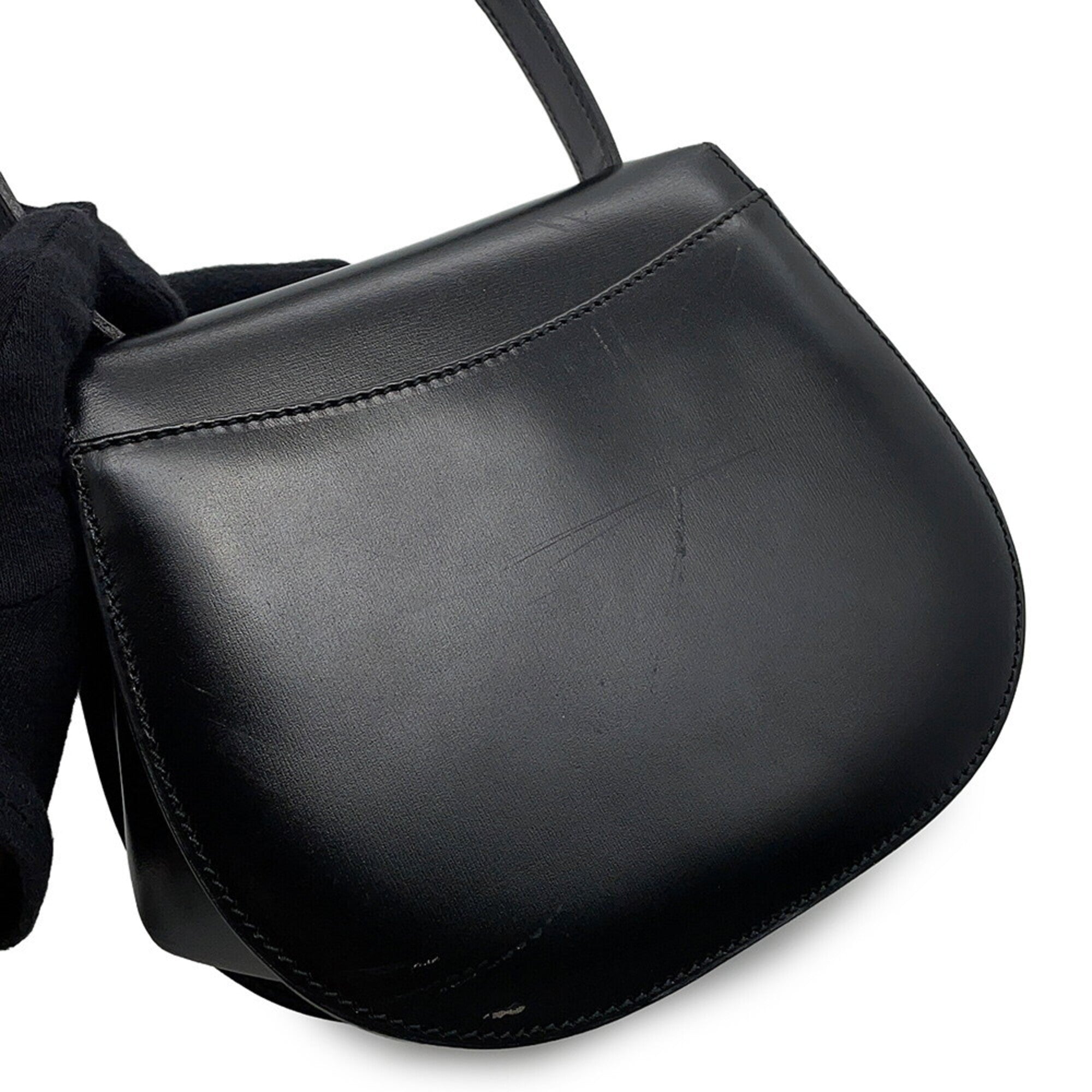 Celine Black Leather Handbag Shoulder Bag (Pre-Owned)