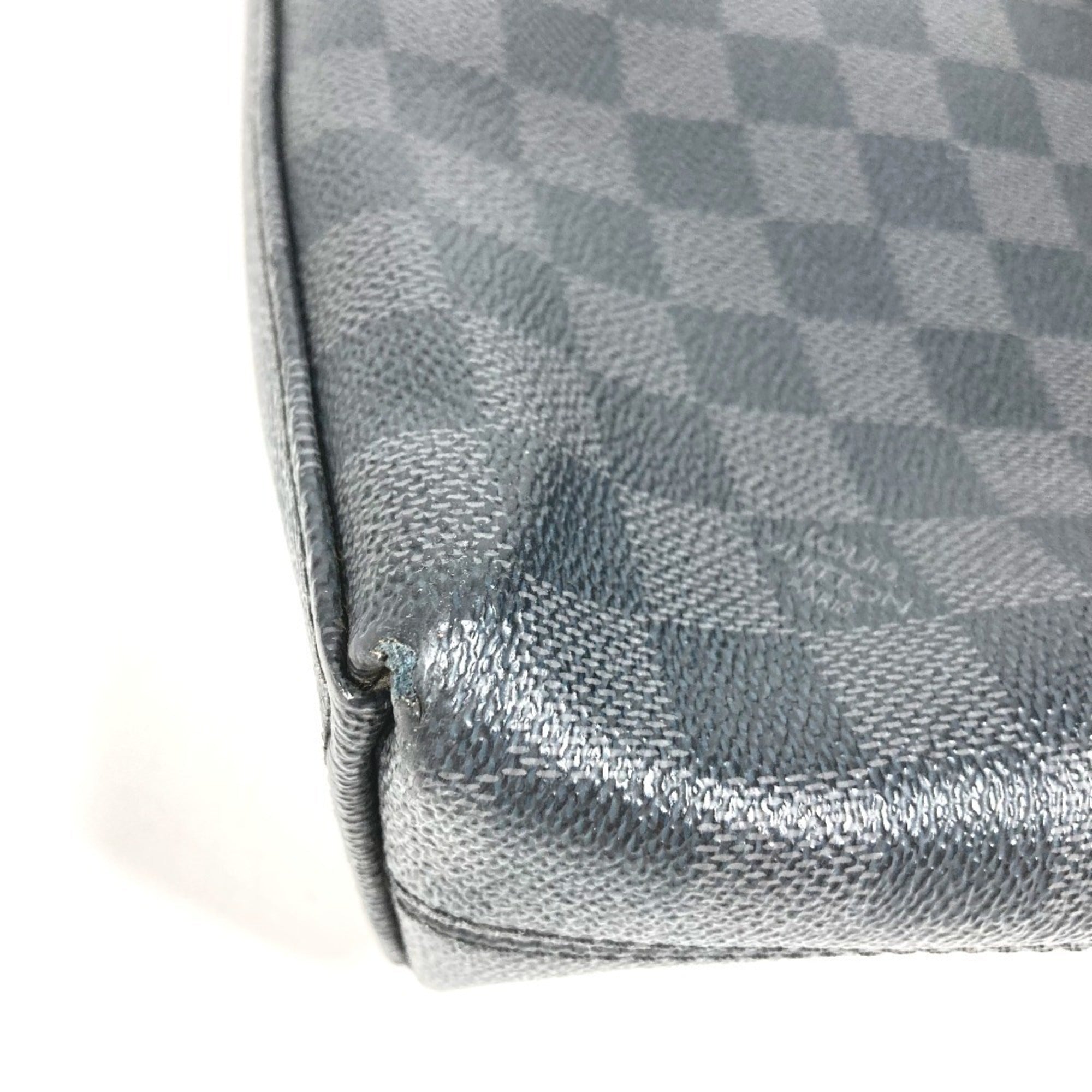 Louis Vuitton Black Damier Graphite Canvas Briefcase Handbag (Pre-Owned)