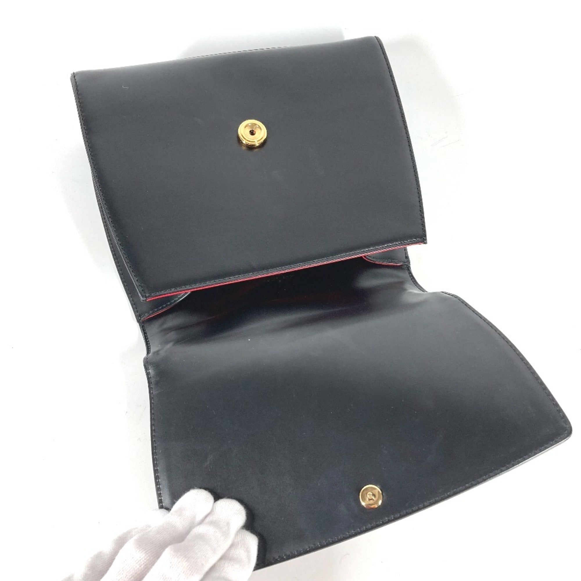 Louis Vuitton Black Noir Leather Handbag (Pre-Owned)