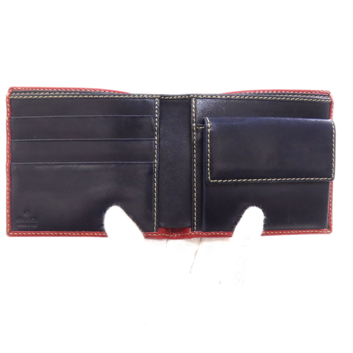 Gucci Navy Nylon Wallet (Bi-Fold) (Pre-Owned)