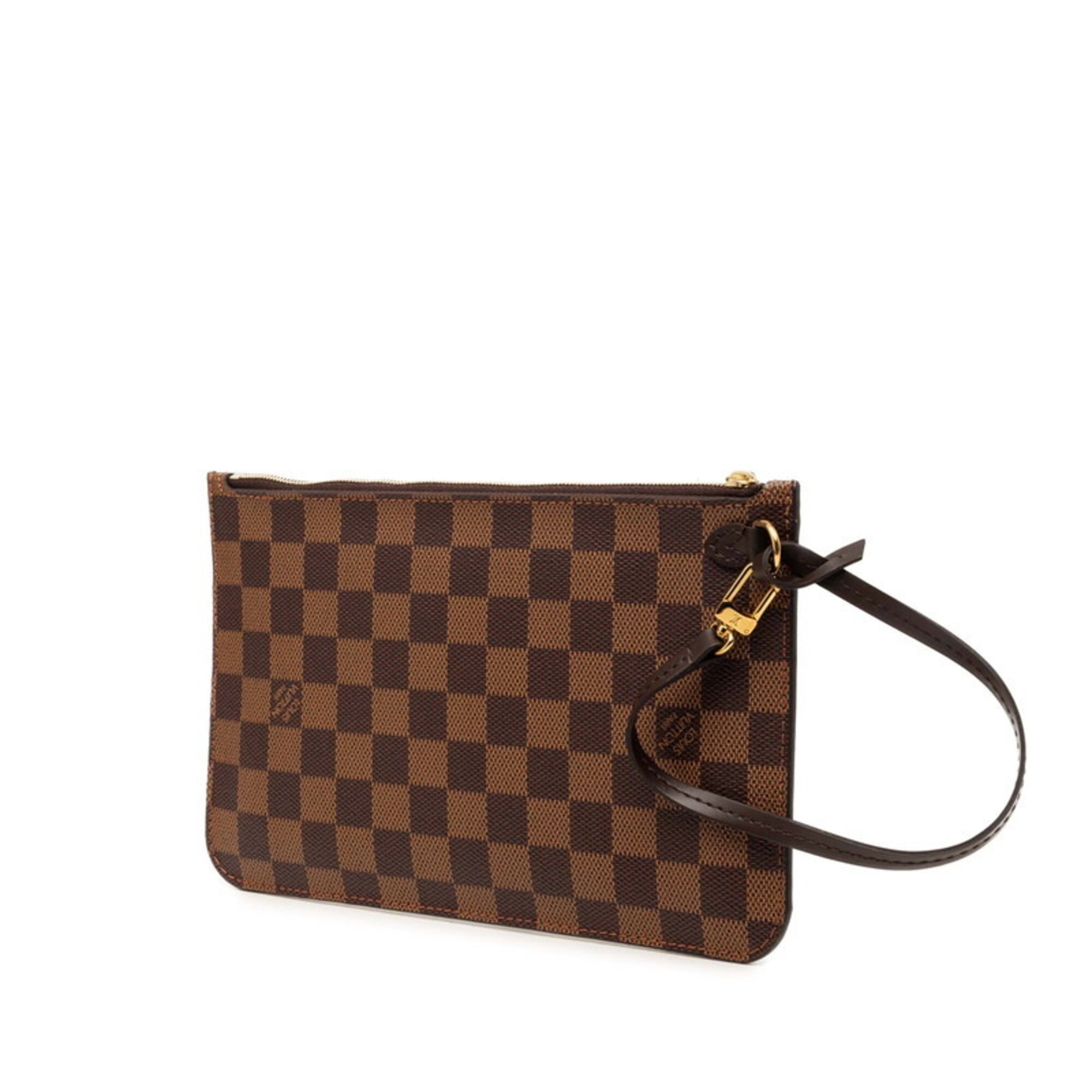 Louis Vuitton Damier Brown Pvc Leather Handbag (Pre-Owned)