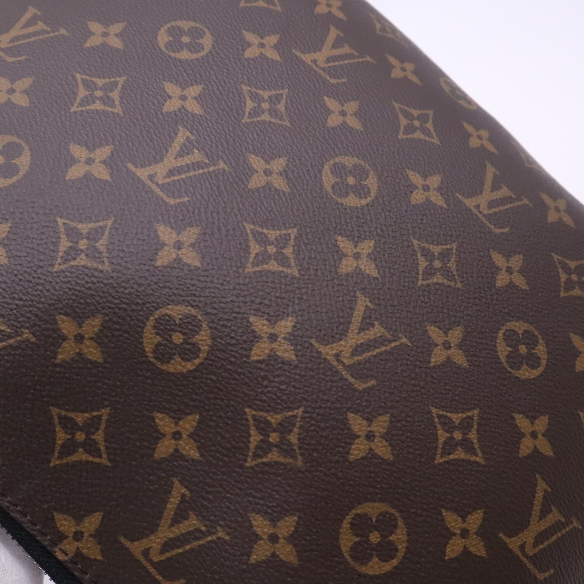 Louis Vuitton Beige Brown Coated Canvas Clutch Bag Pochette (Pre-Owned)