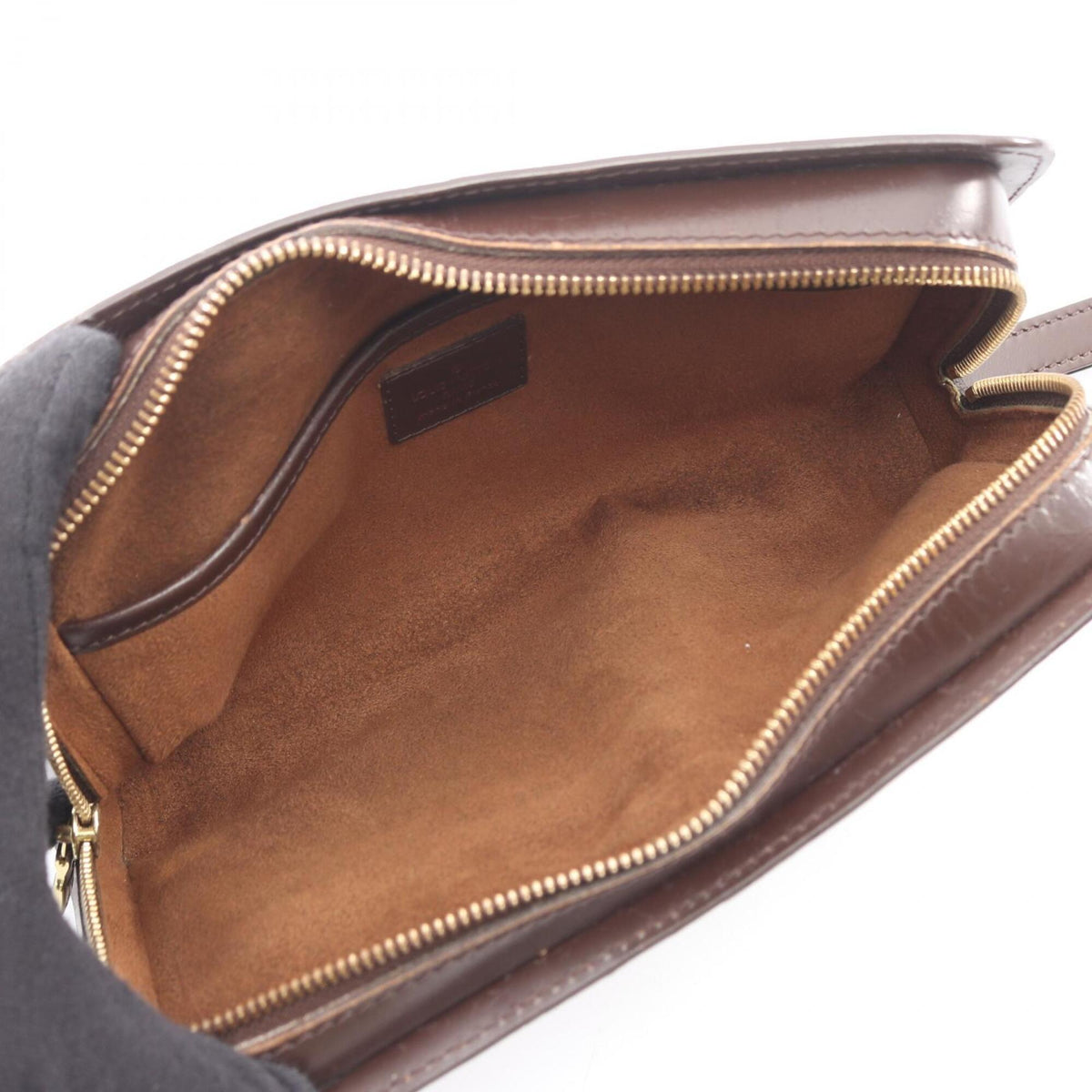 Louis Vuitton Brown Damier Canvas Coated Canvas Leather Clutch Bag (Pre-Owned)