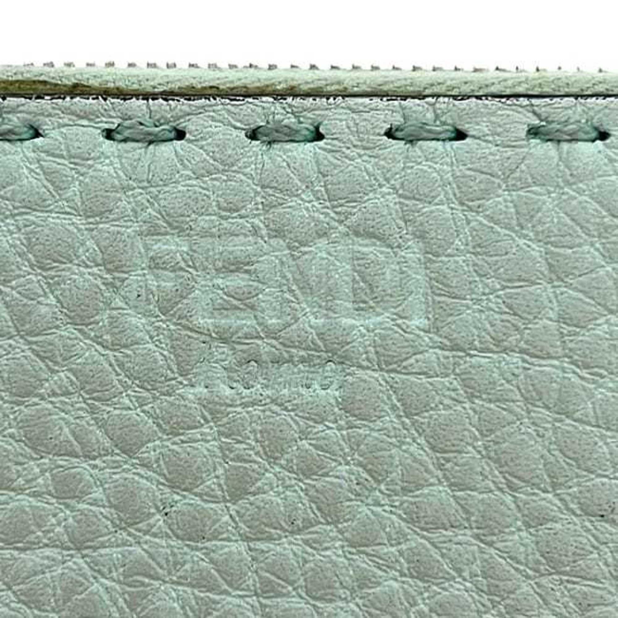 Fendi Light Green Leather Coin Purse/Coin Case (Pre-Owned)