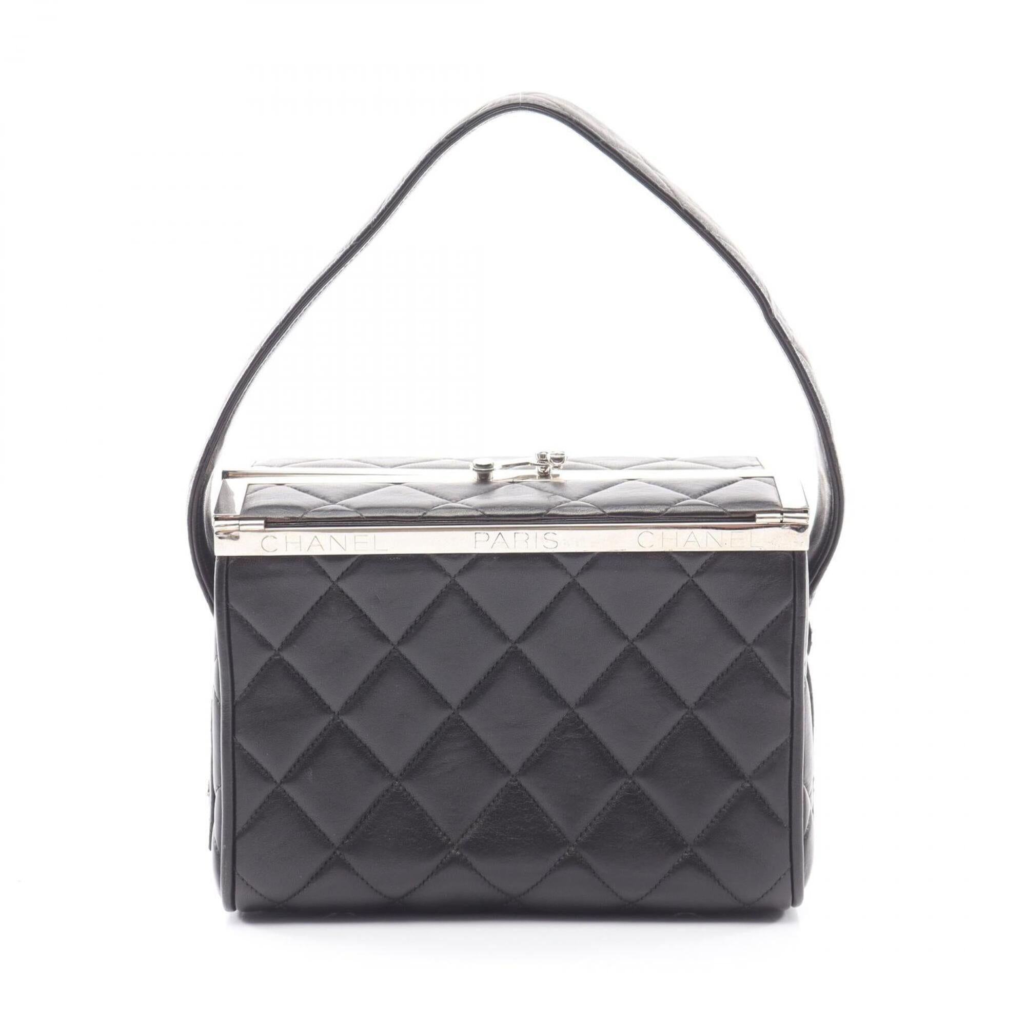 Chanel Black Leather Handbag (Pre-Owned)