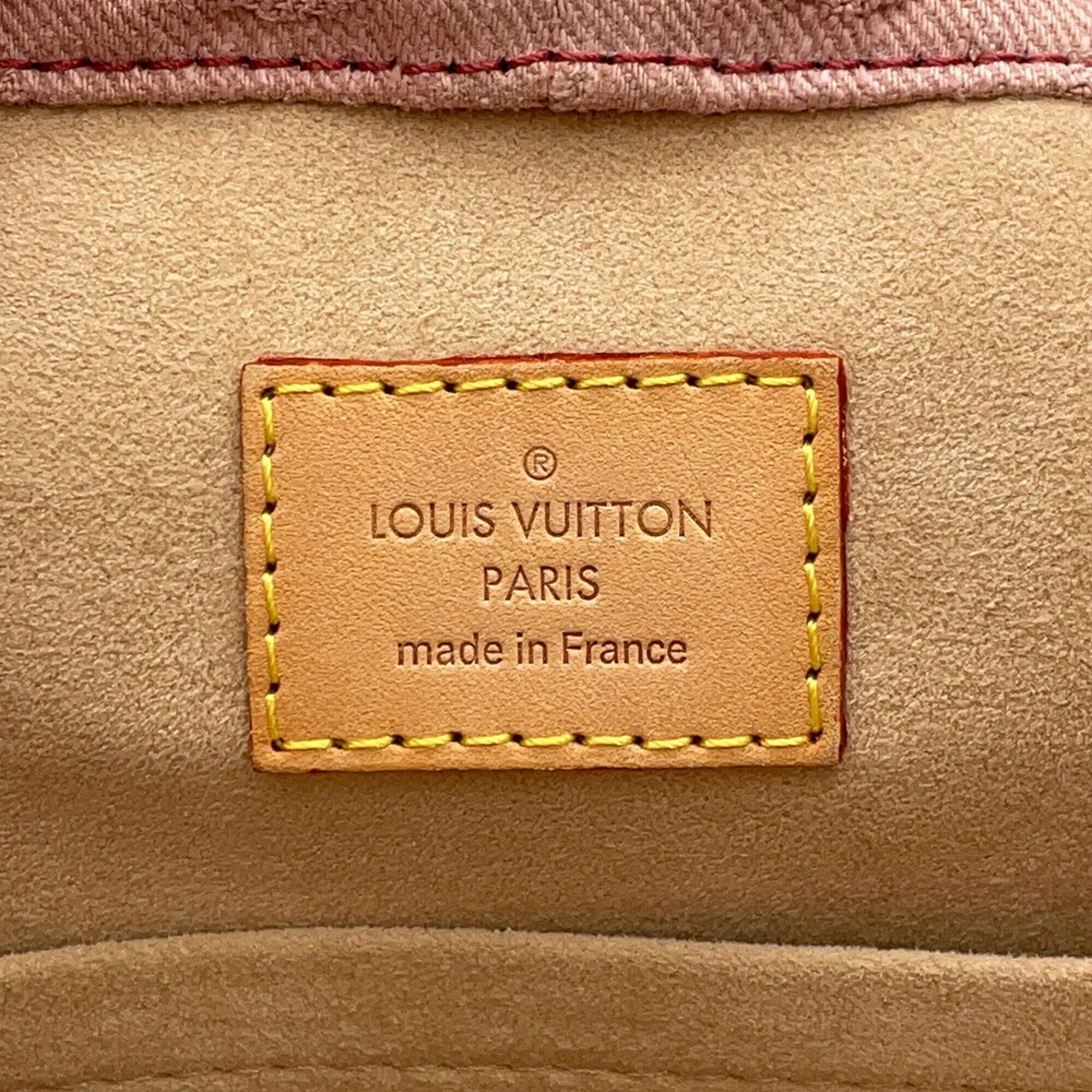 Louis Vuitton Pink Purple Monogram Denim Shoulder Bag (Pre-Owned)