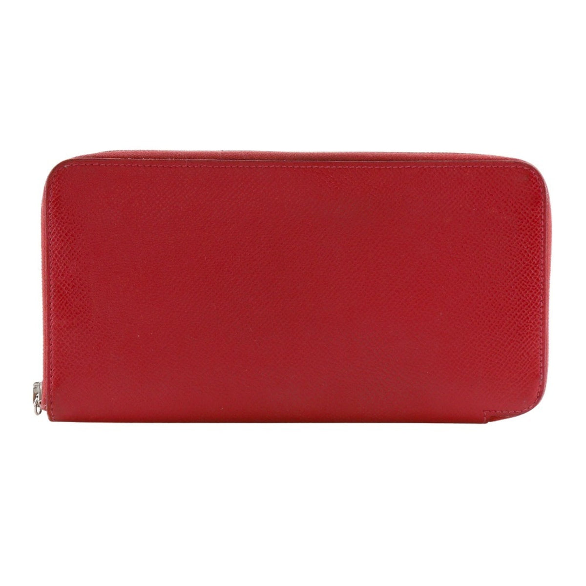 Hermes Red Color Epsom Leather Long Wallet (Bi-Fold) (Pre-Owned)