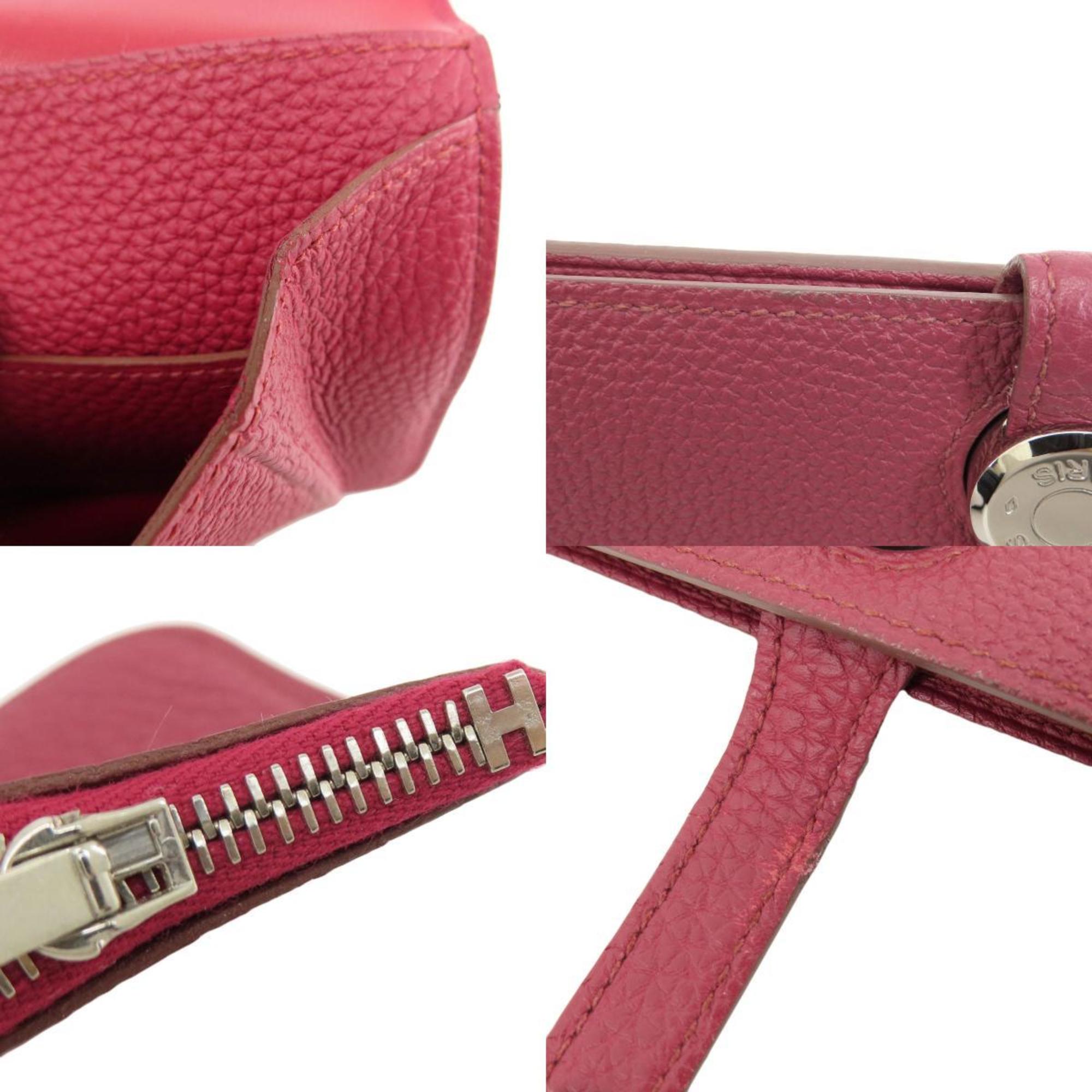 Hermes Bordeaux Togo Leather Long Wallet (Bi-Fold) (Pre-Owned)