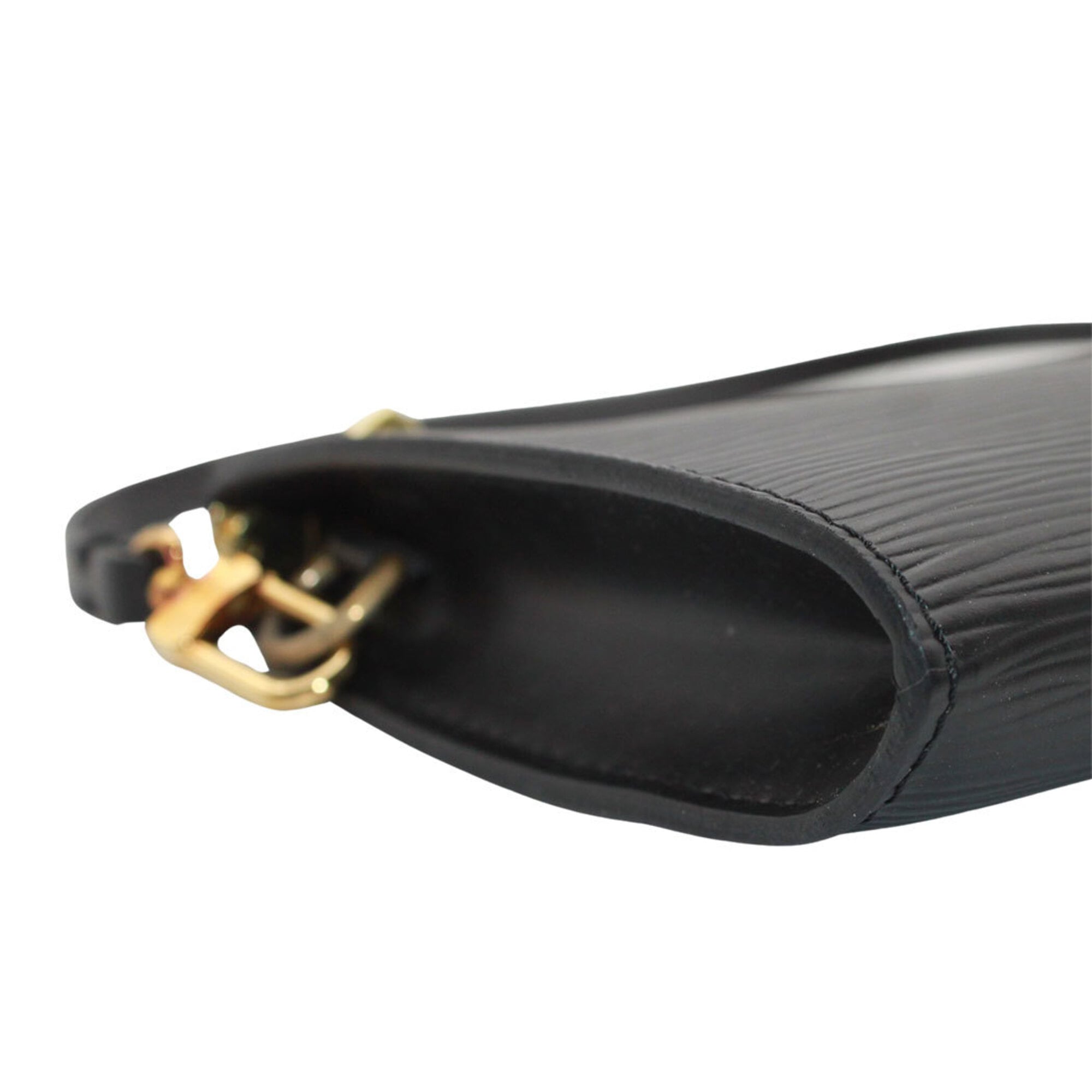 Louis Vuitton Black Noir Epi Leather Handbag Pochette Pouch (Pre-Owned)