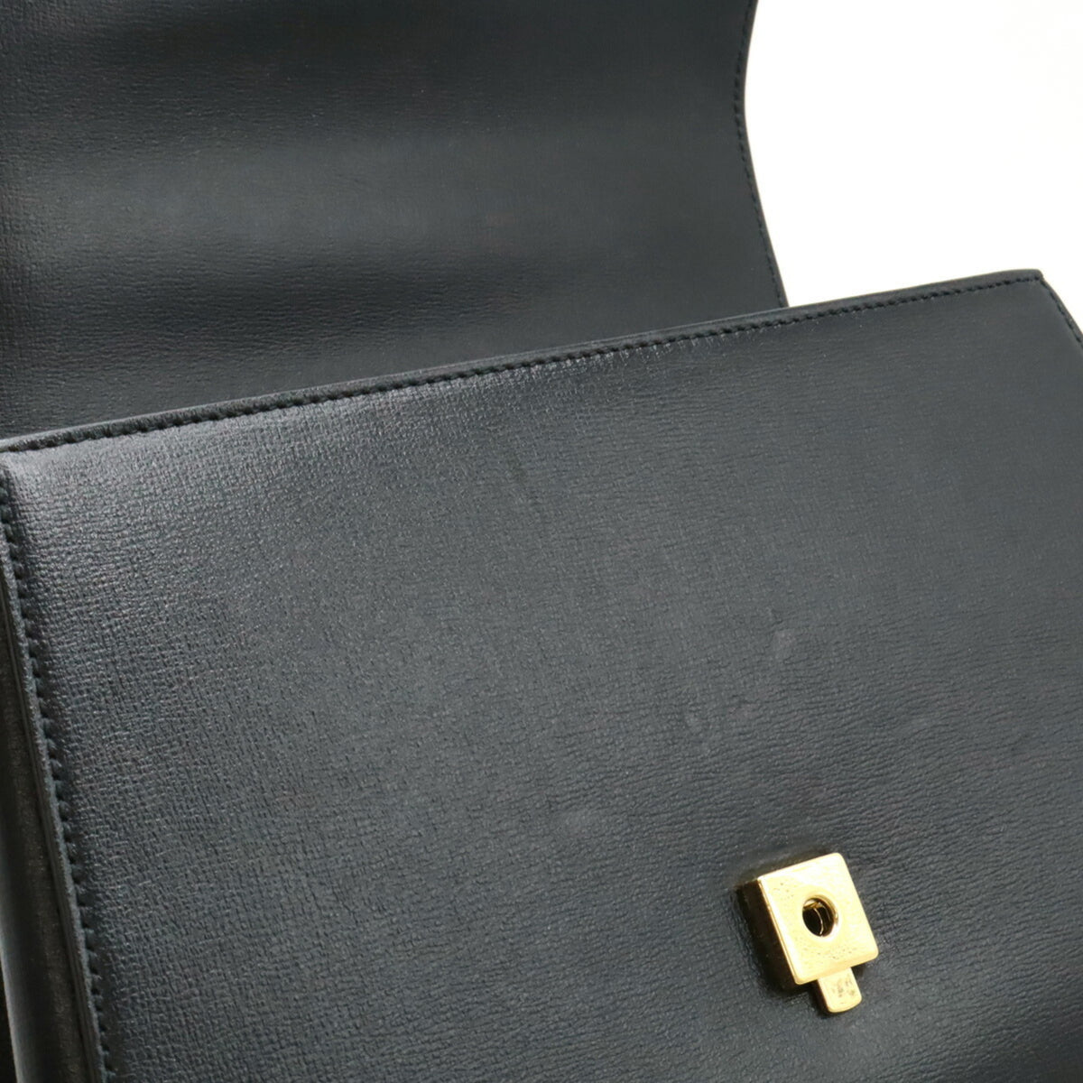 Gucci Black Leather Handbag Shoulder Bag (Pre-Owned)