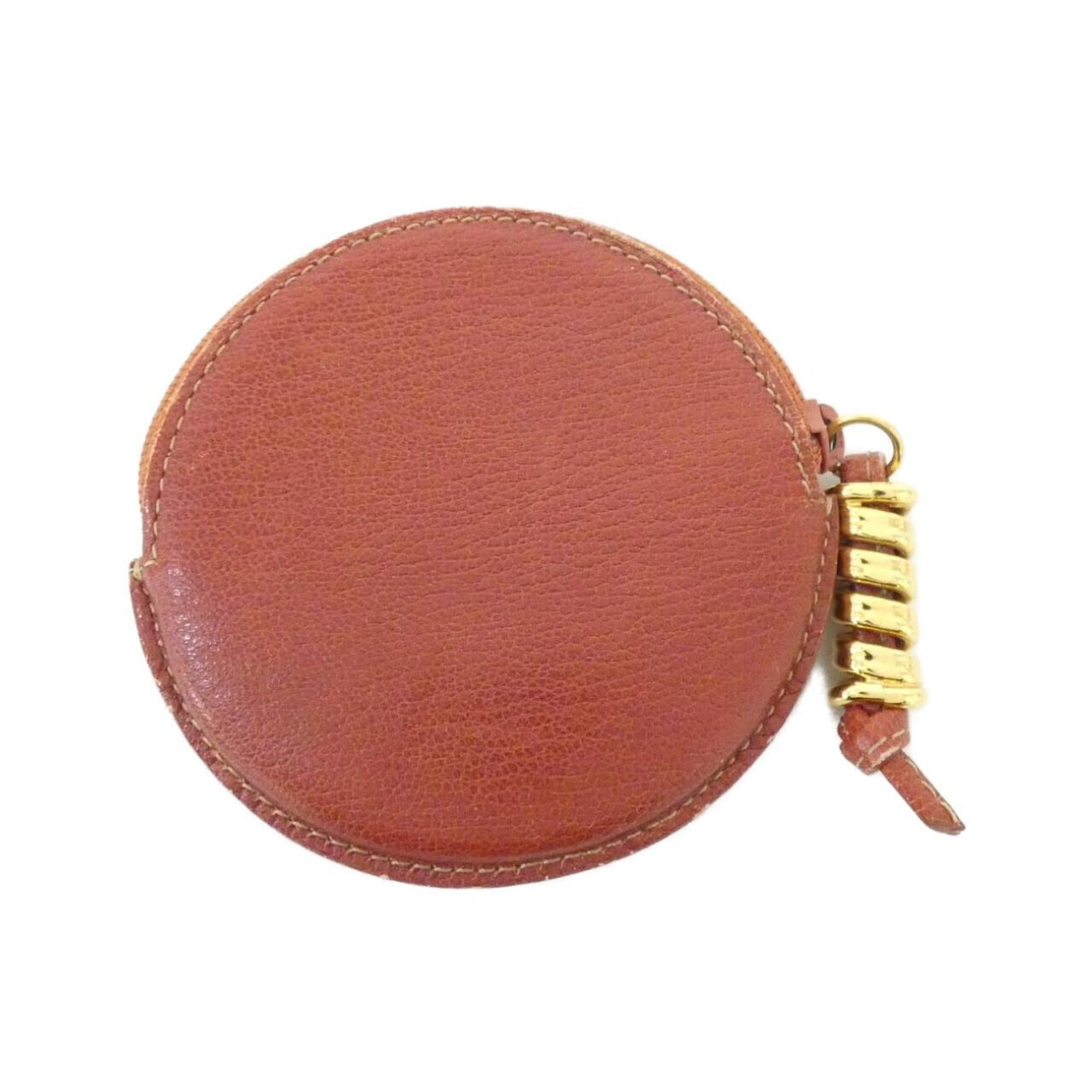 Loewe Brown Leather Coin Purse/Coin Case (Pre-Owned)