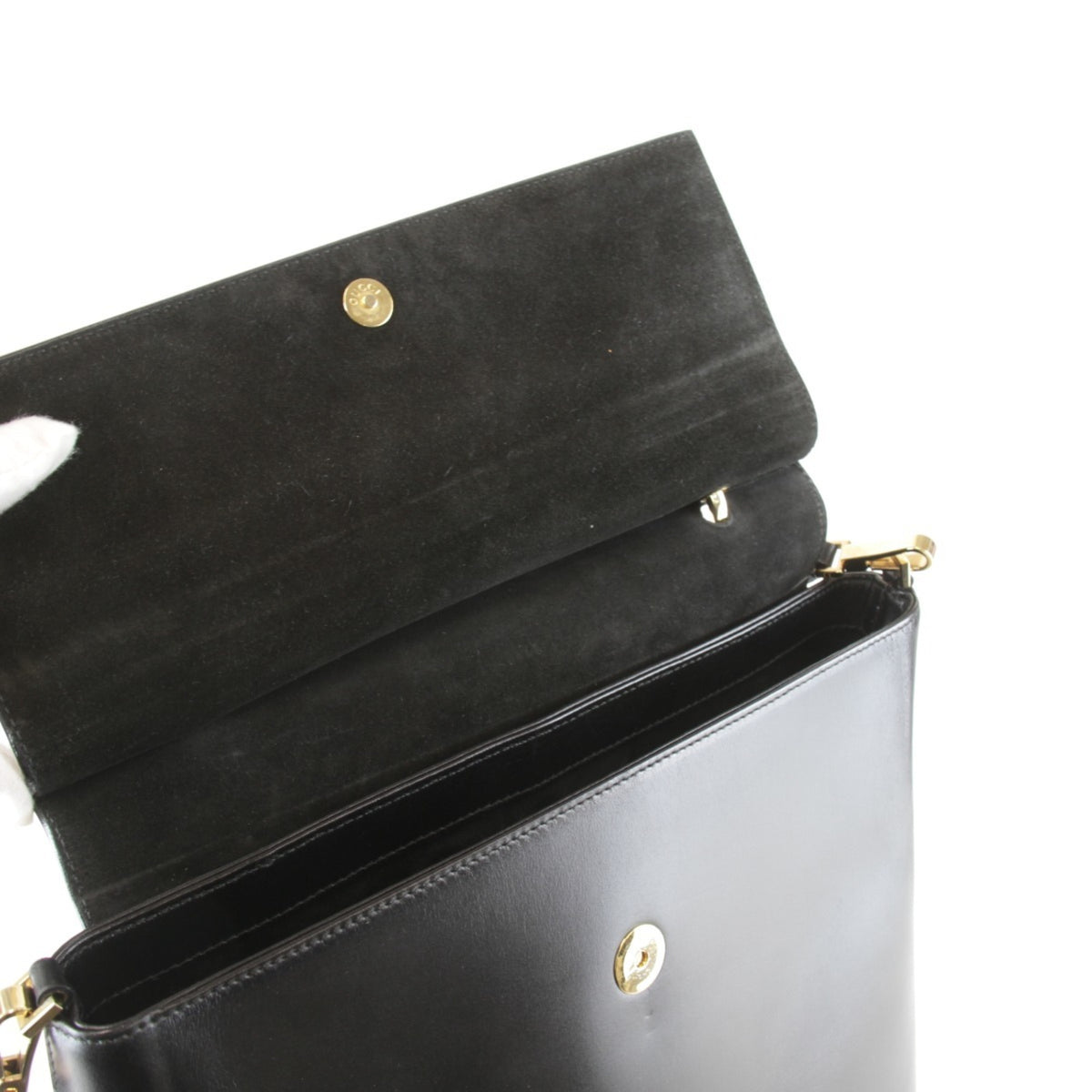 Gucci Black Leather Shoulder Bag (Pre-Owned)
