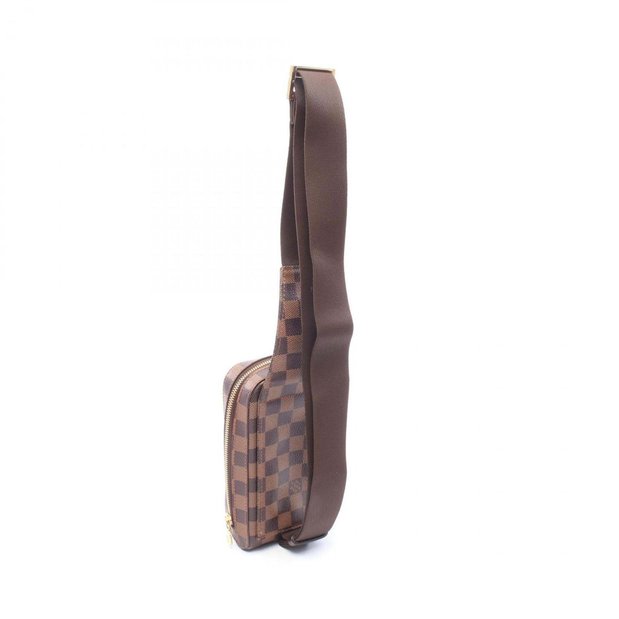 Louis Vuitton Brown Ebene Coated Canvas Fanny Pack Handbag (Pre-Owned)