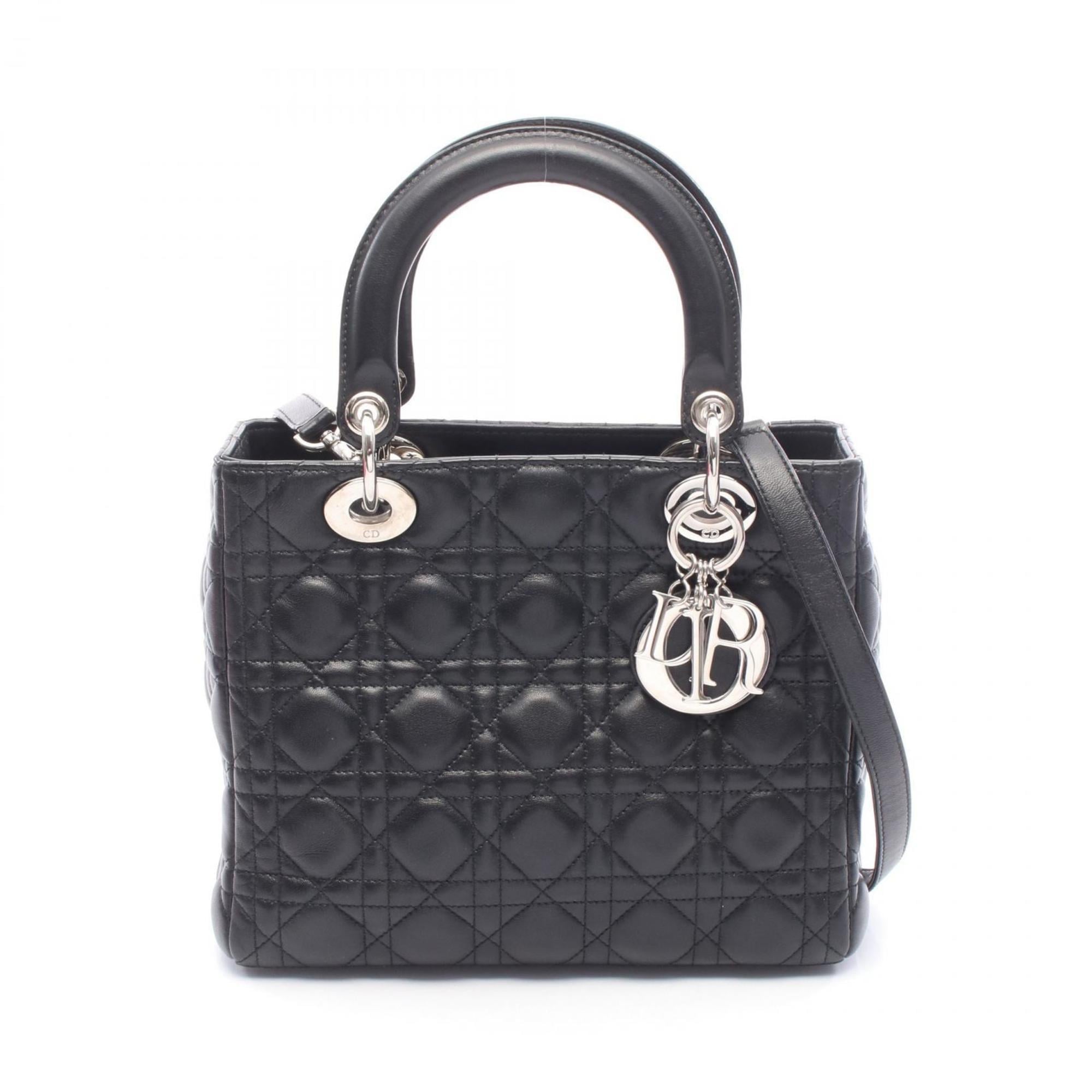 Christian Dior Black Leather Handbag (Pre-Owned)