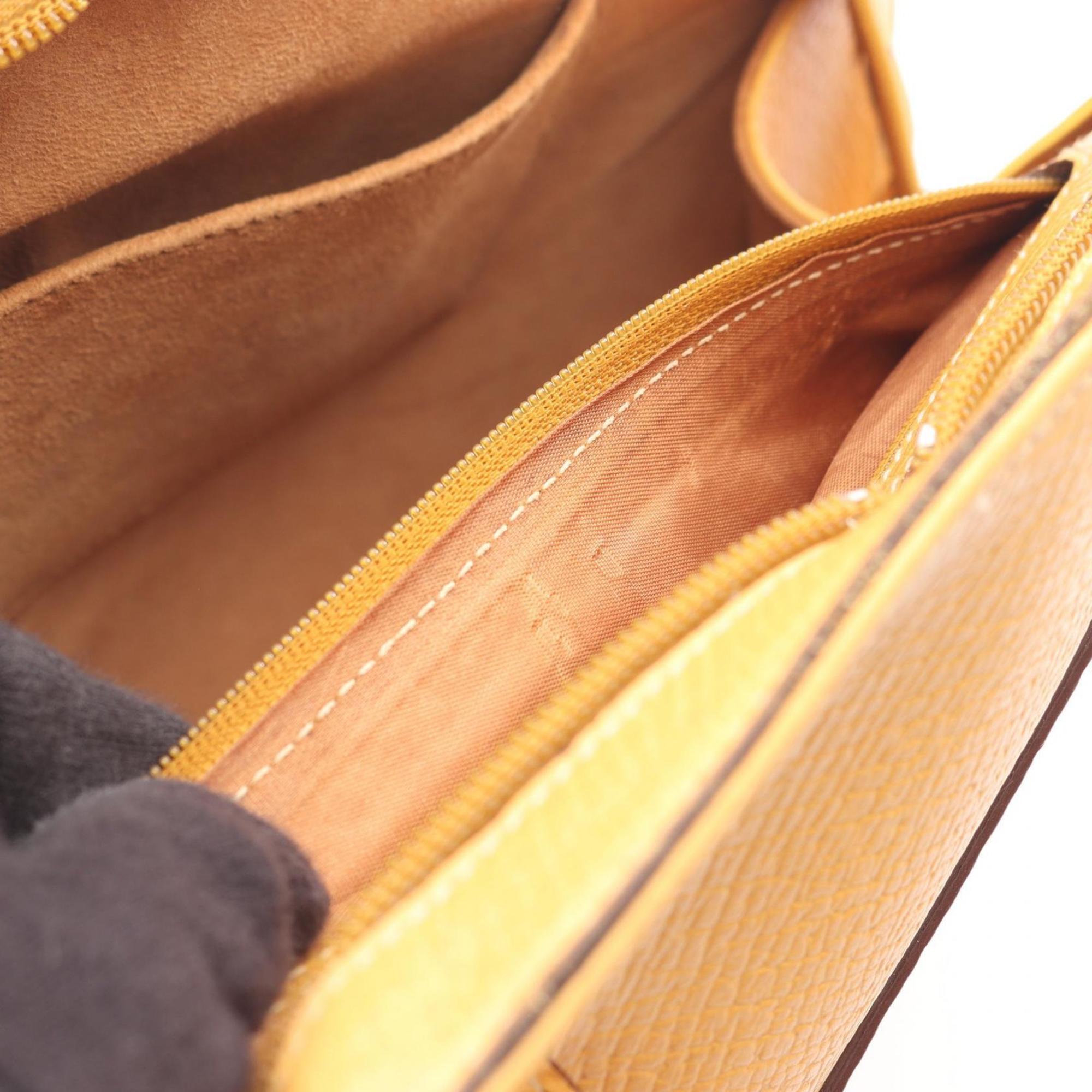 Loewe Yellow Leather Handbag Tote Bag (Pre-Owned)