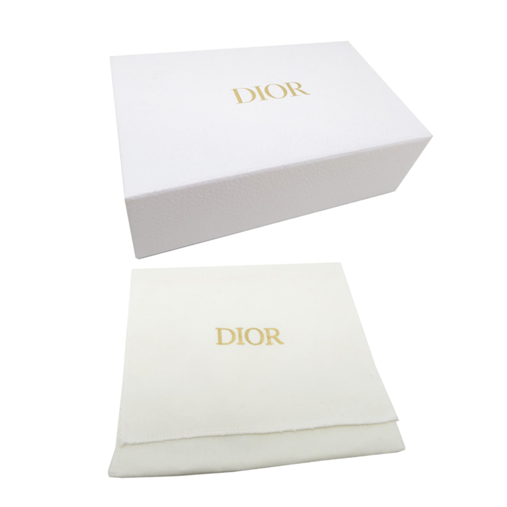 Christian Dior White Canvas Wallet (Tri-Fold) (Pre-Owned)