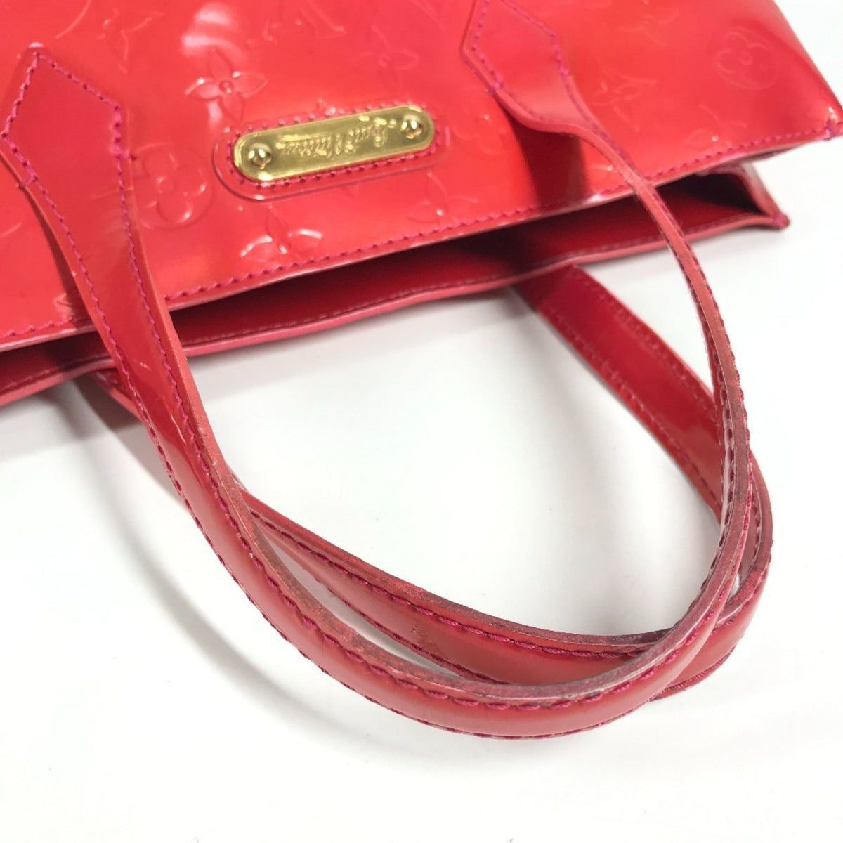 Louis Vuitton Pink Rose Pop Monogram Vernis Canvas Handbag Tote Bag (Pre-Owned)