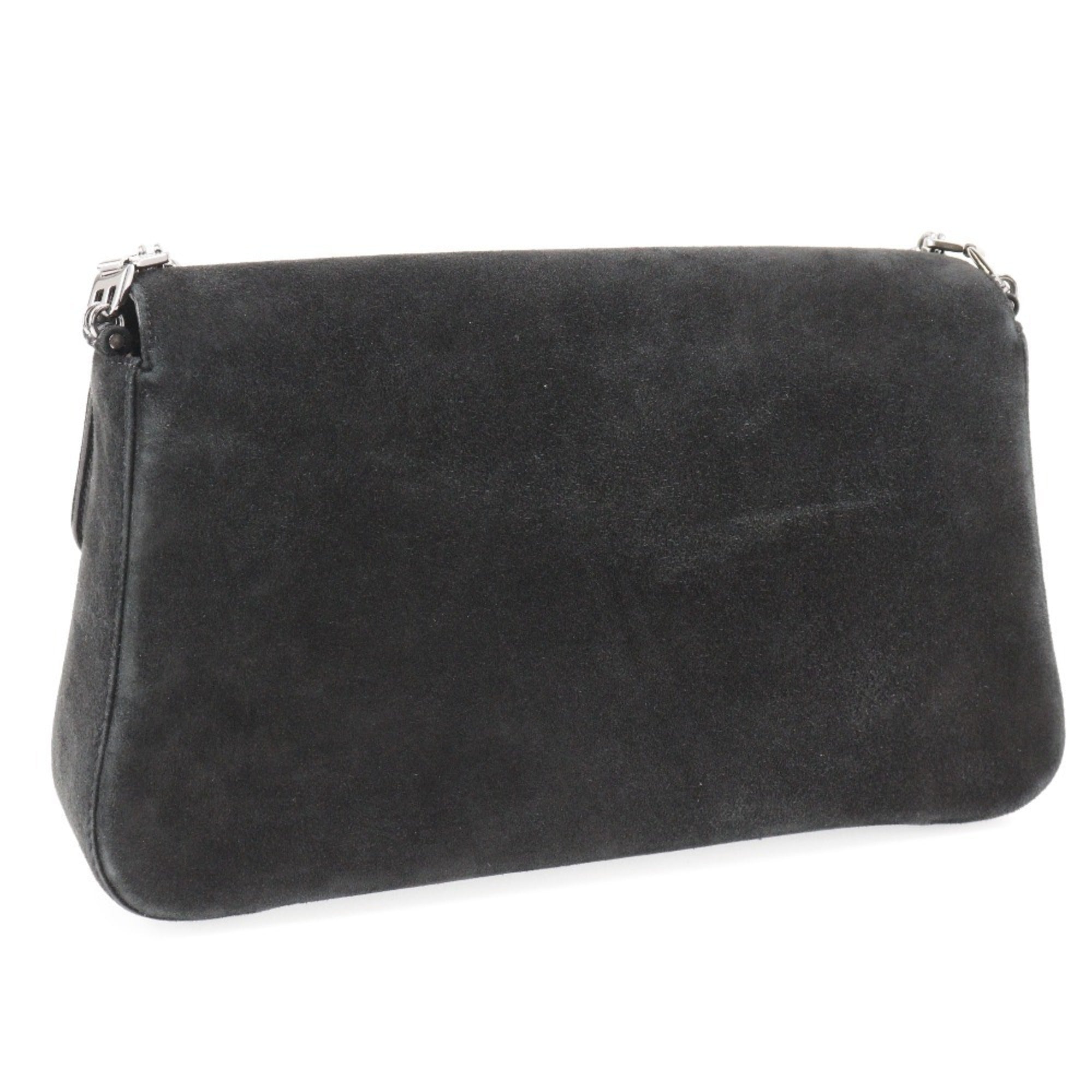Bally Black Suede Shoulder Bag (Pre-Owned)