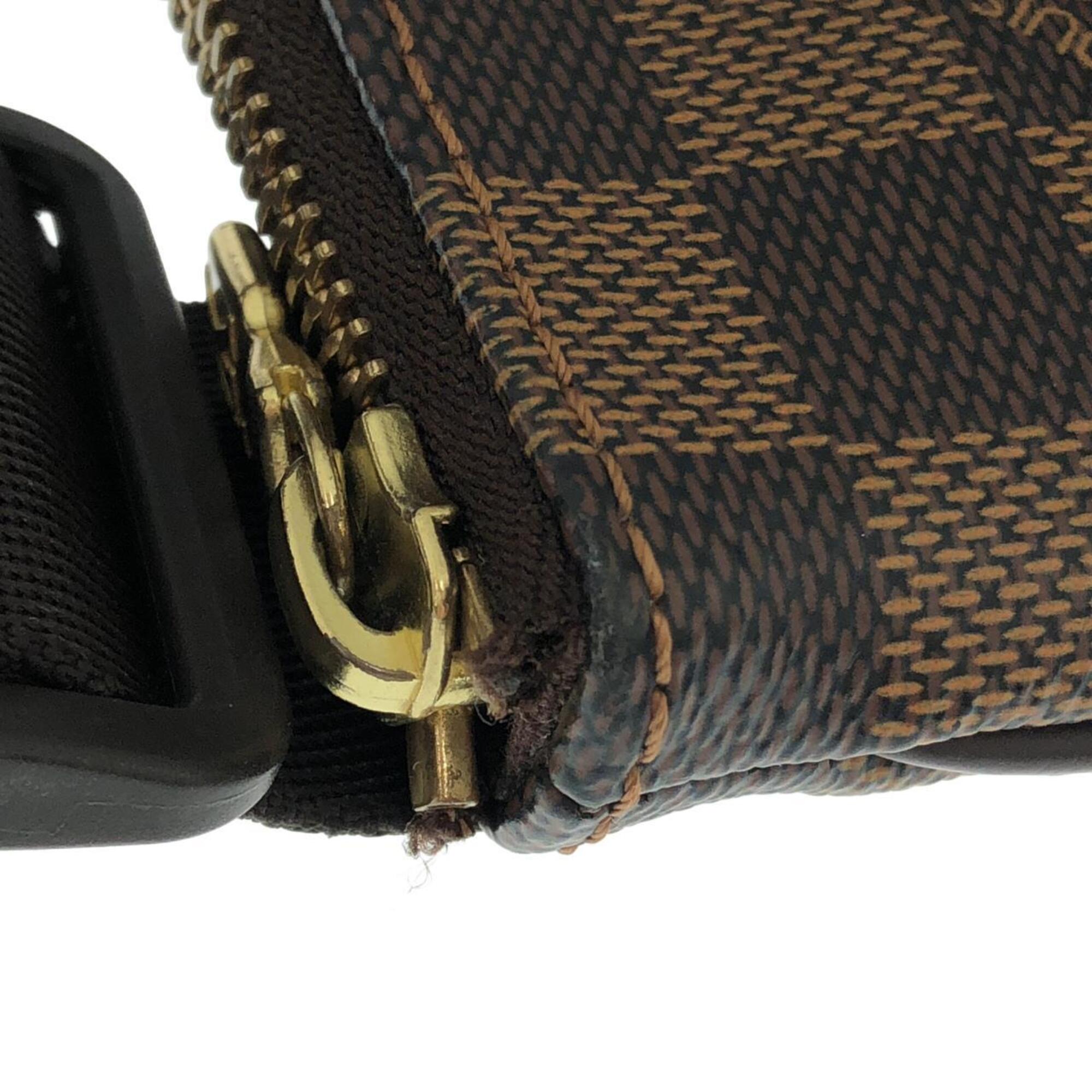 Louis Vuitton Ebene Coated Canvas Pochette Shoulder Bag (Pre-Owned)