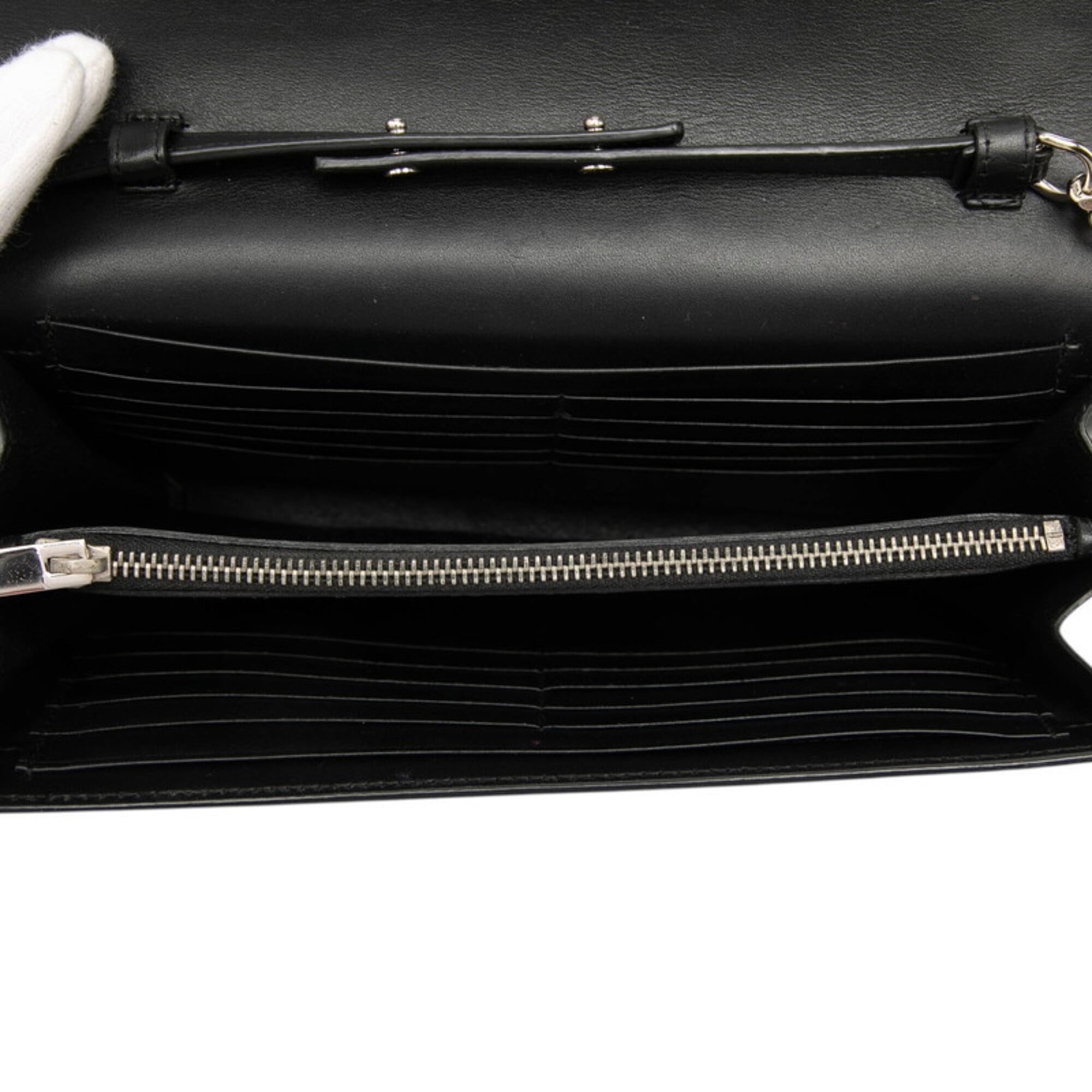 Saint Laurent Black Leather Shoulder Bag (Pre-Owned)