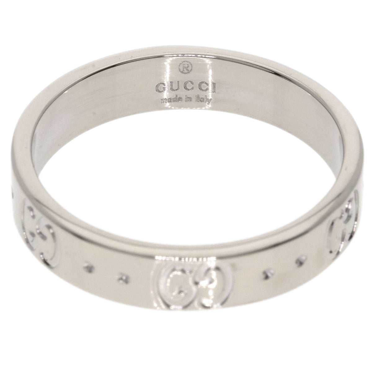 Gucci White Gold (18K) Band Ring (Pre-Owned)