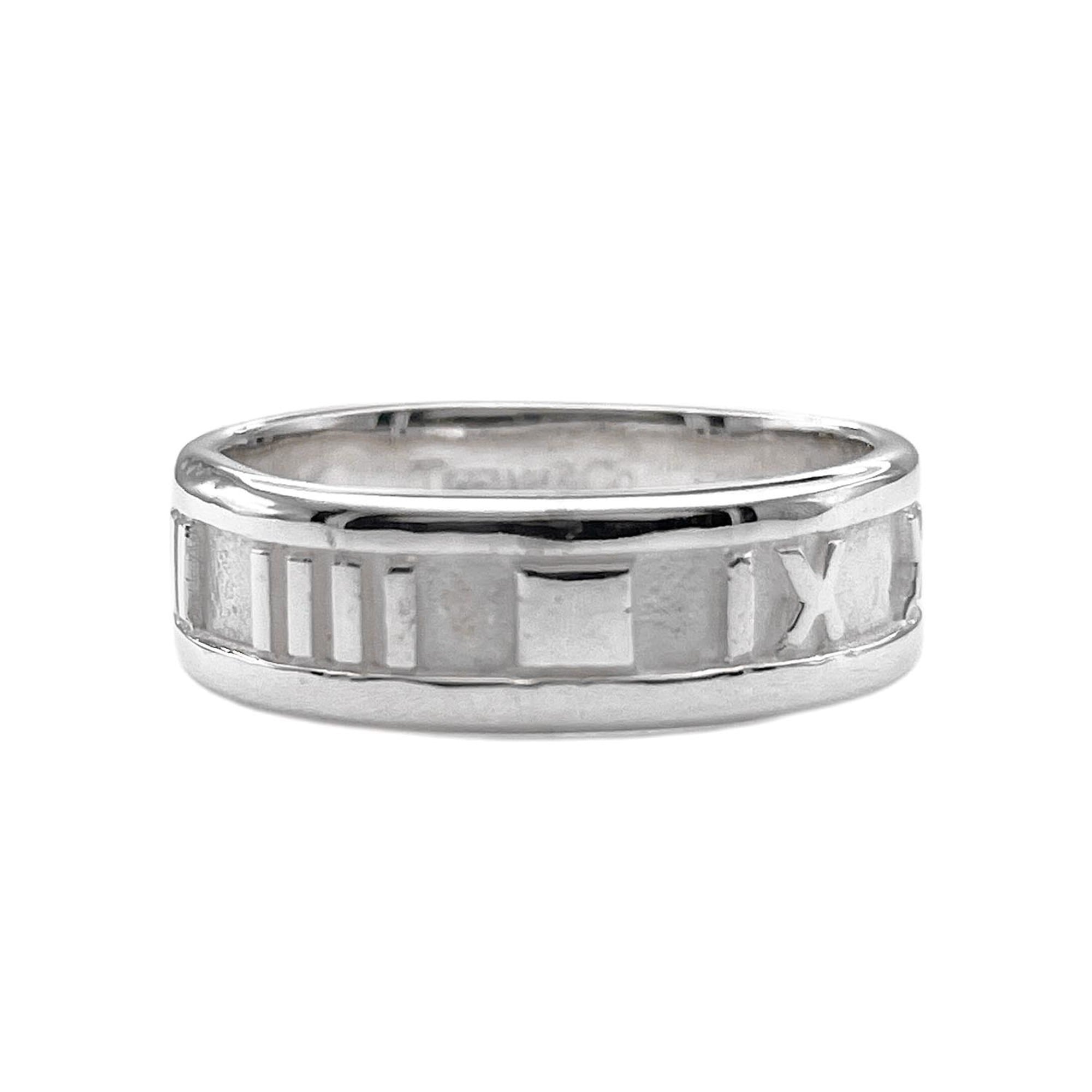 Tiffany Silver Silver 925 Band Ring (Pre-Owned)