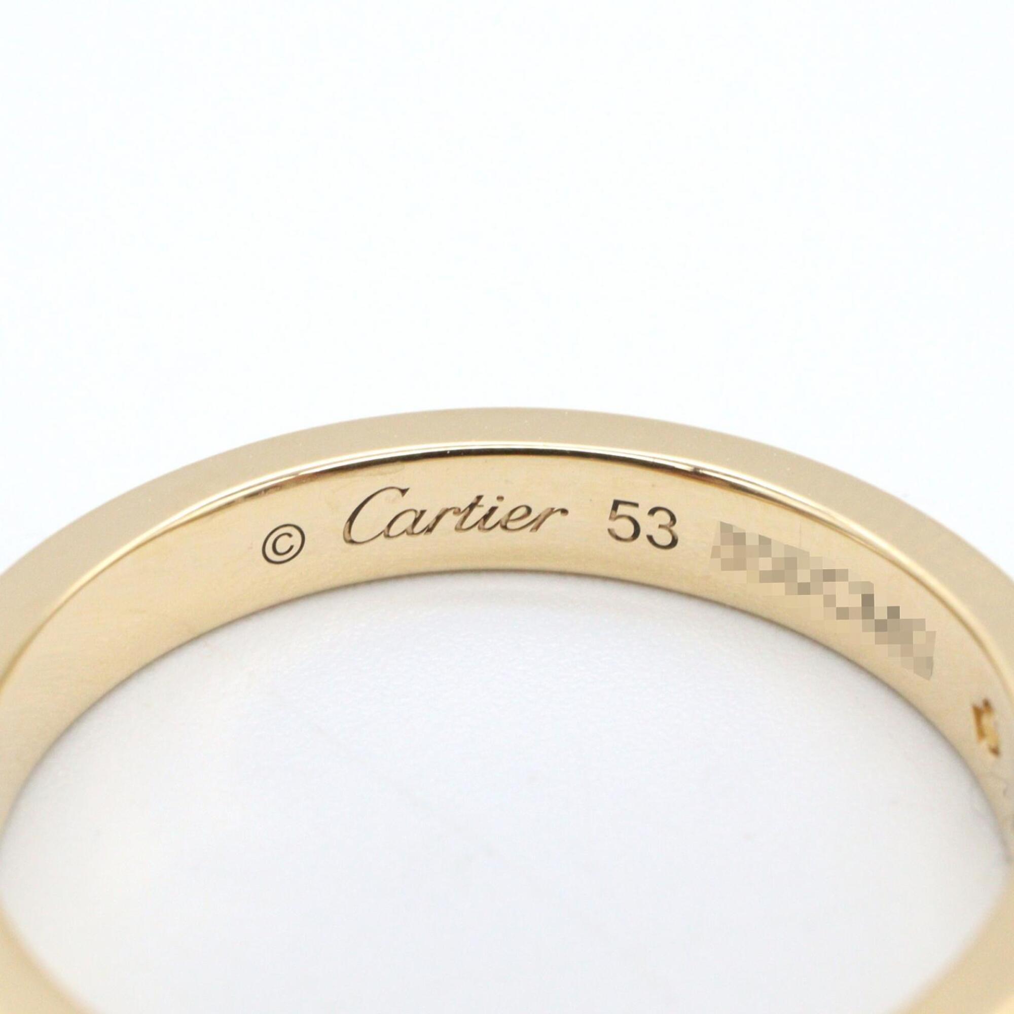 Cartier Gold Clear Yellow Gold (18K) Band Ring (Pre-Owned)