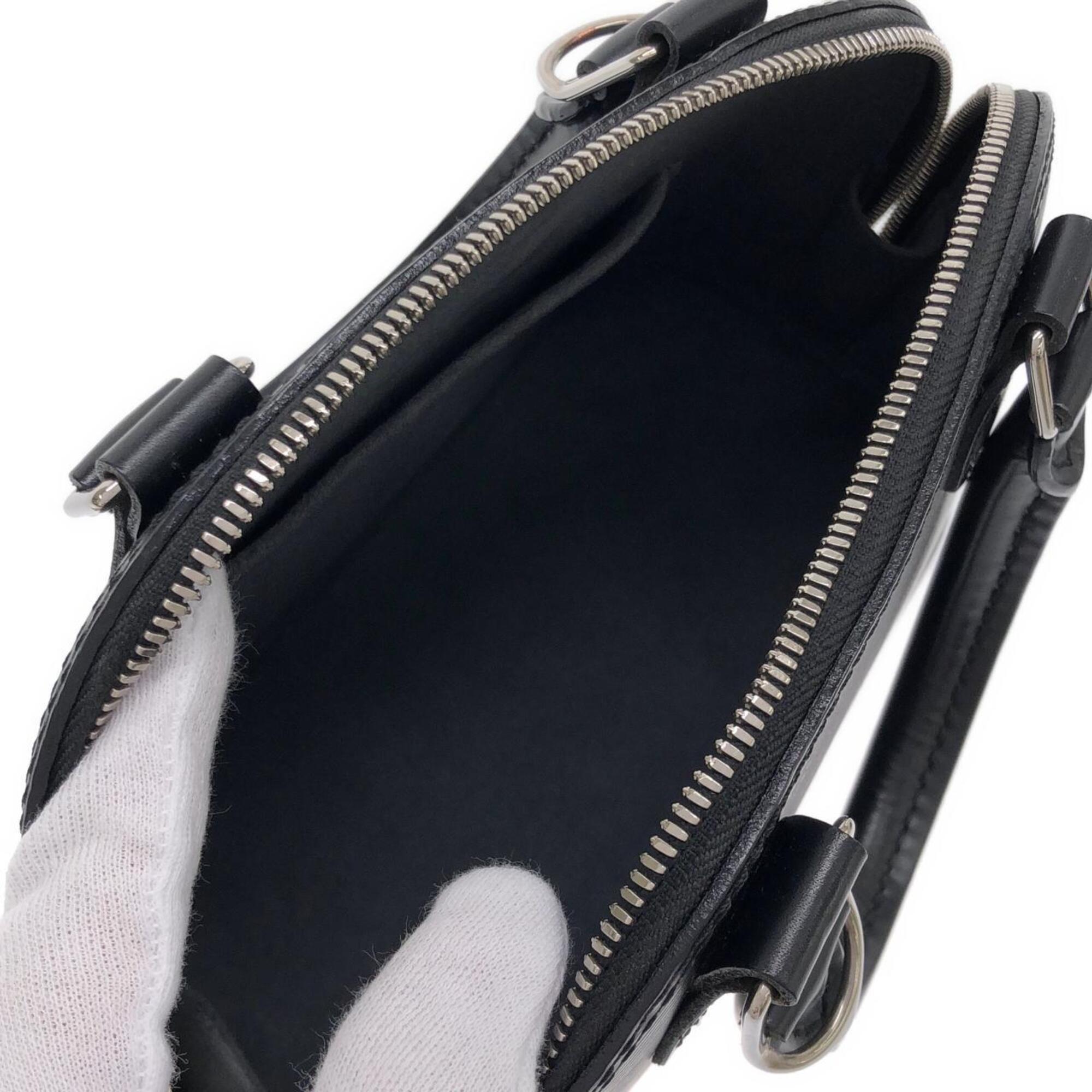 Louis Vuitton Black Leather Handbag (Pre-Owned)