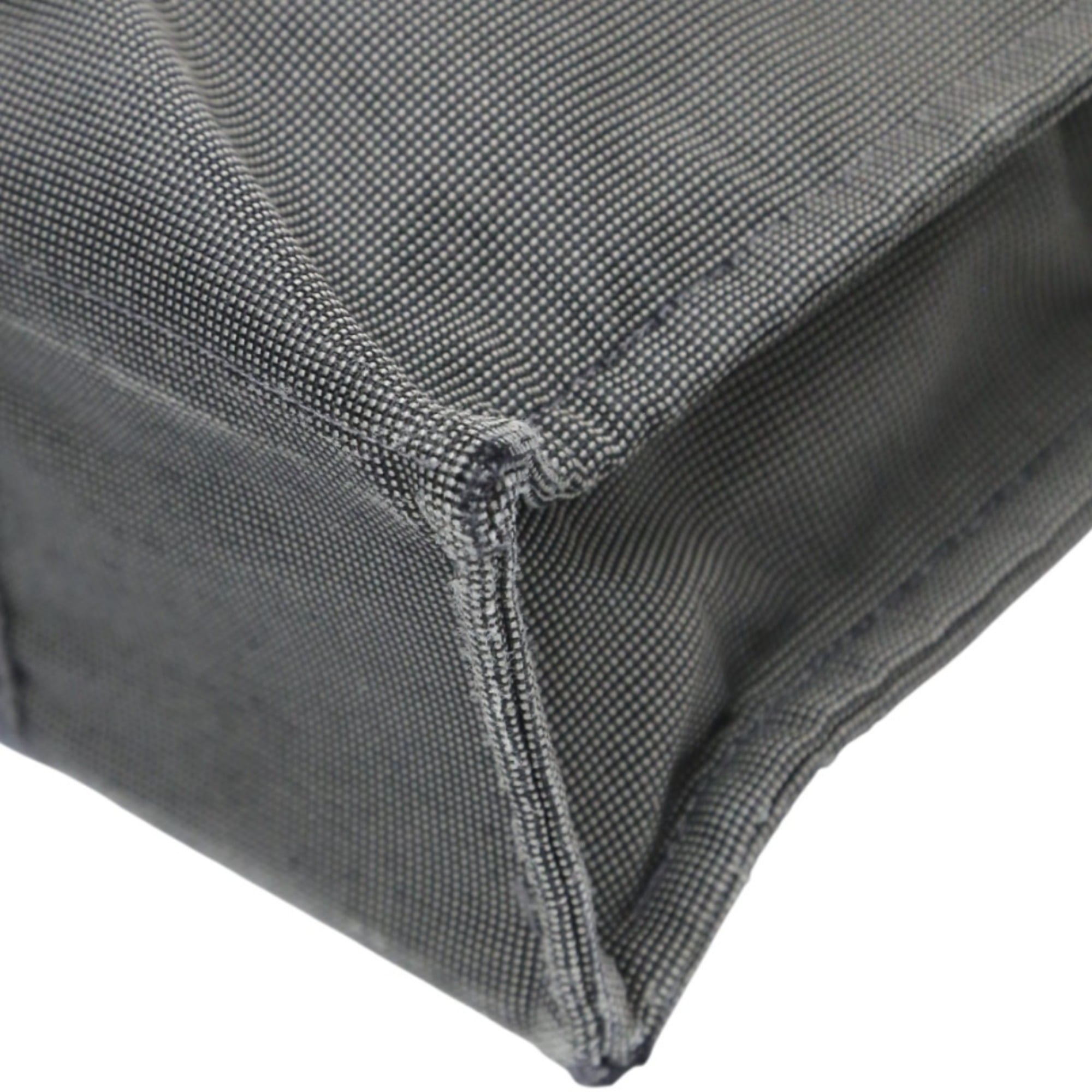 Hermes Her Line Gray Canvas Tote Bag (Pre-Owned)