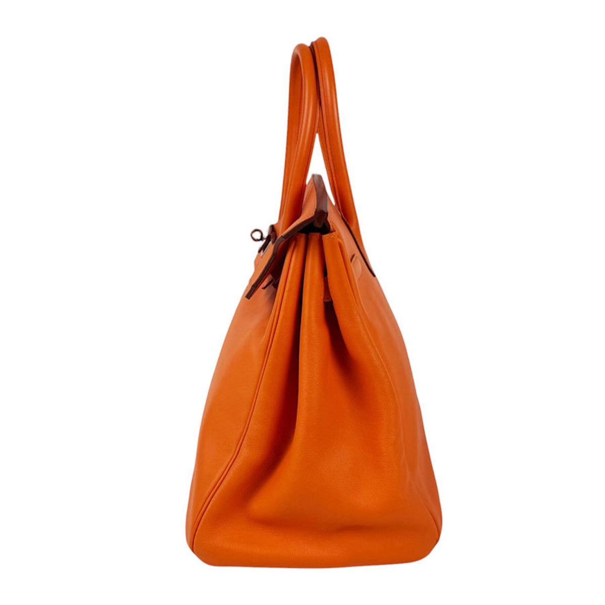 Hermes Orange Swift Leather Handbag (Pre-Owned)