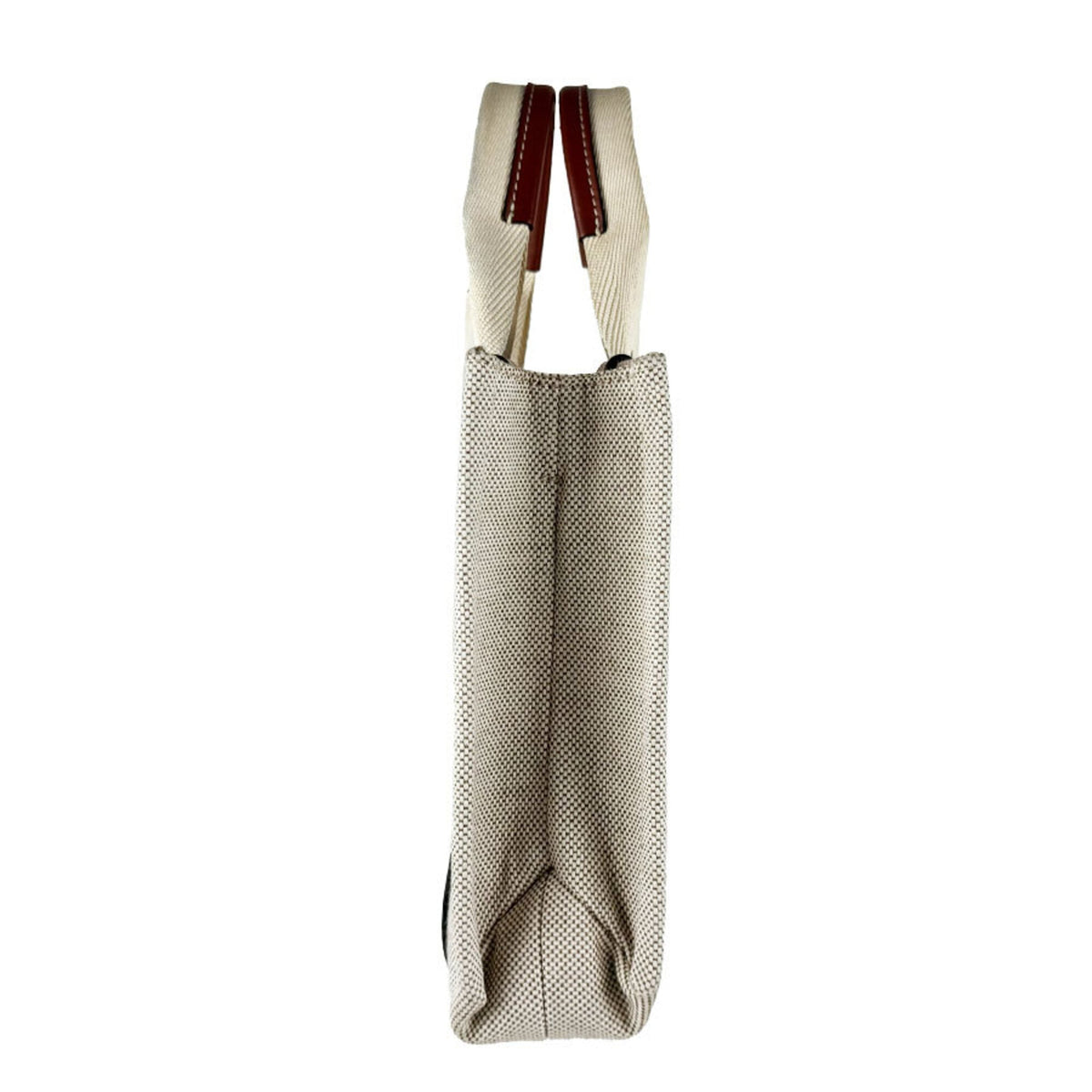 Chloé Brown Canvas Leather Handbag Shoulder Bag (Pre-Owned)