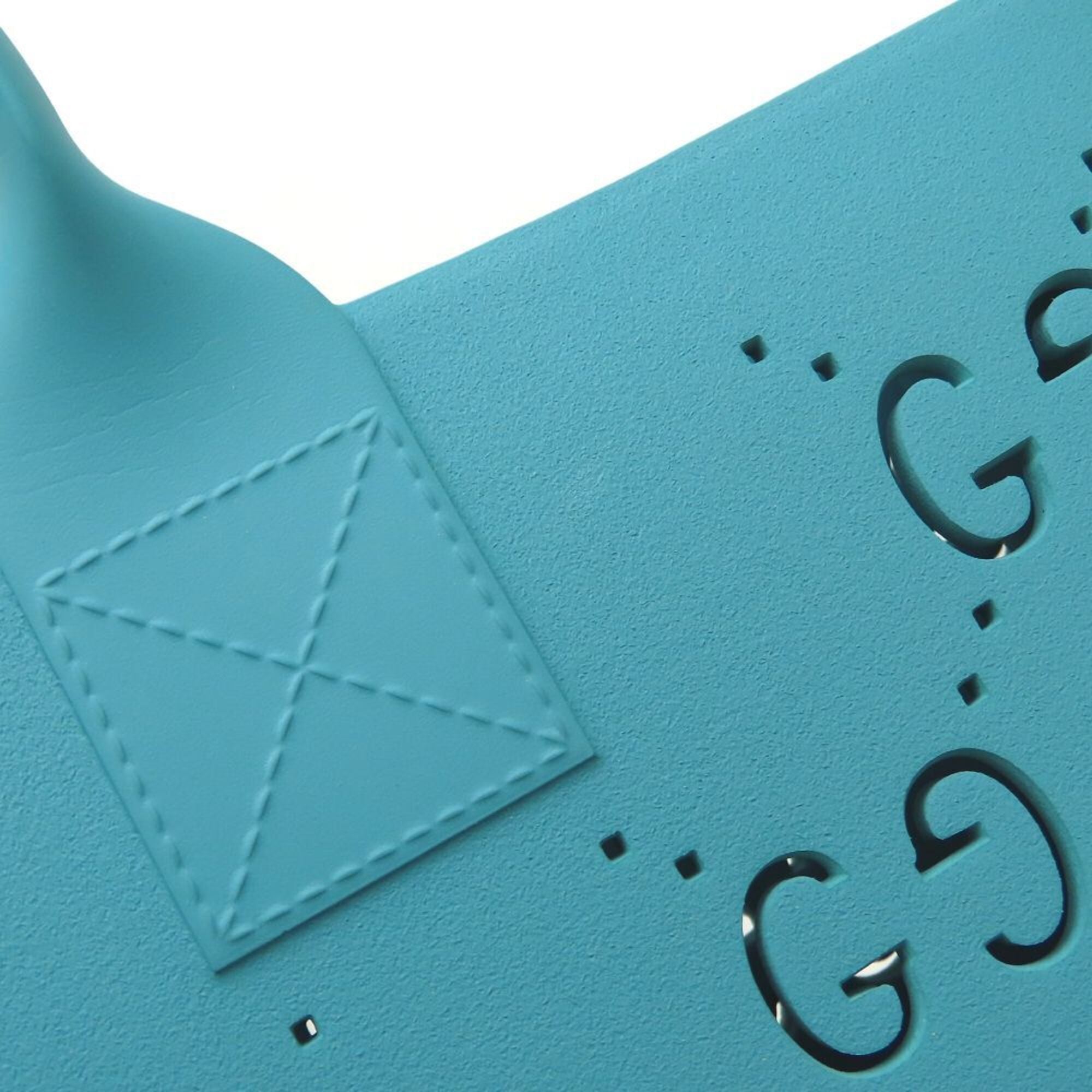 Gucci Light Blue Rubber Tote Bag (Pre-Owned)