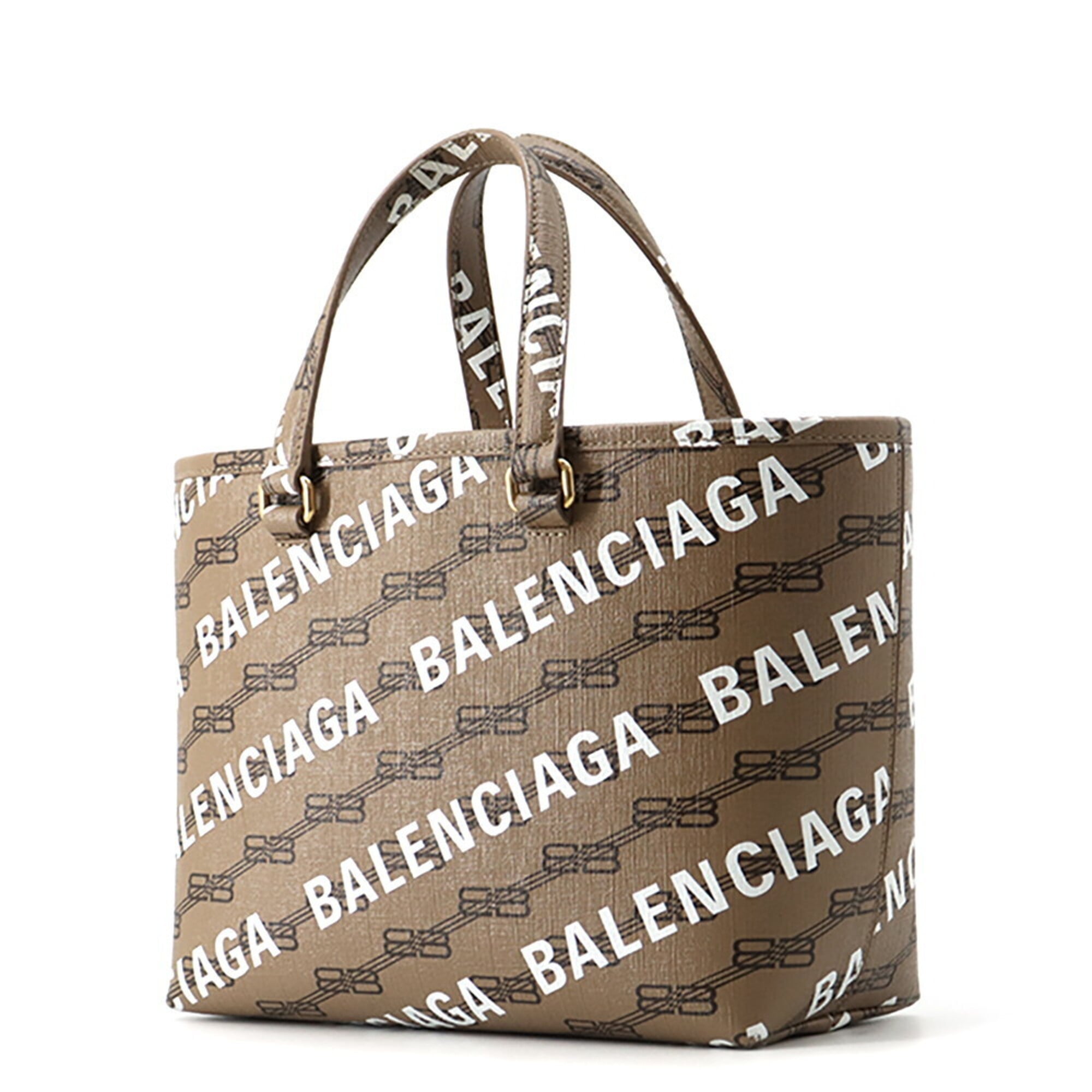 Balenciaga Brown Pvc Handbag (Pre-Owned)