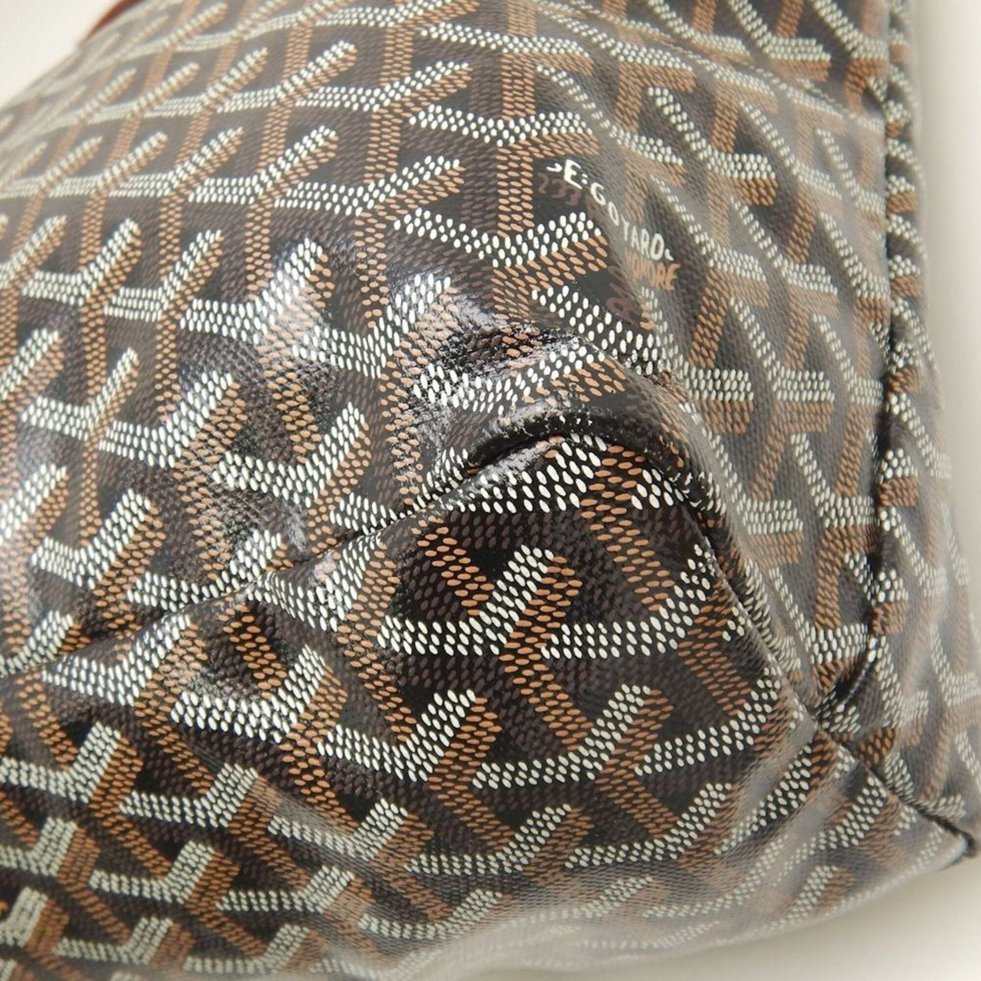 Goyard Saint Louis Black Coated Canvas Tote Bag (Pre-Owned)