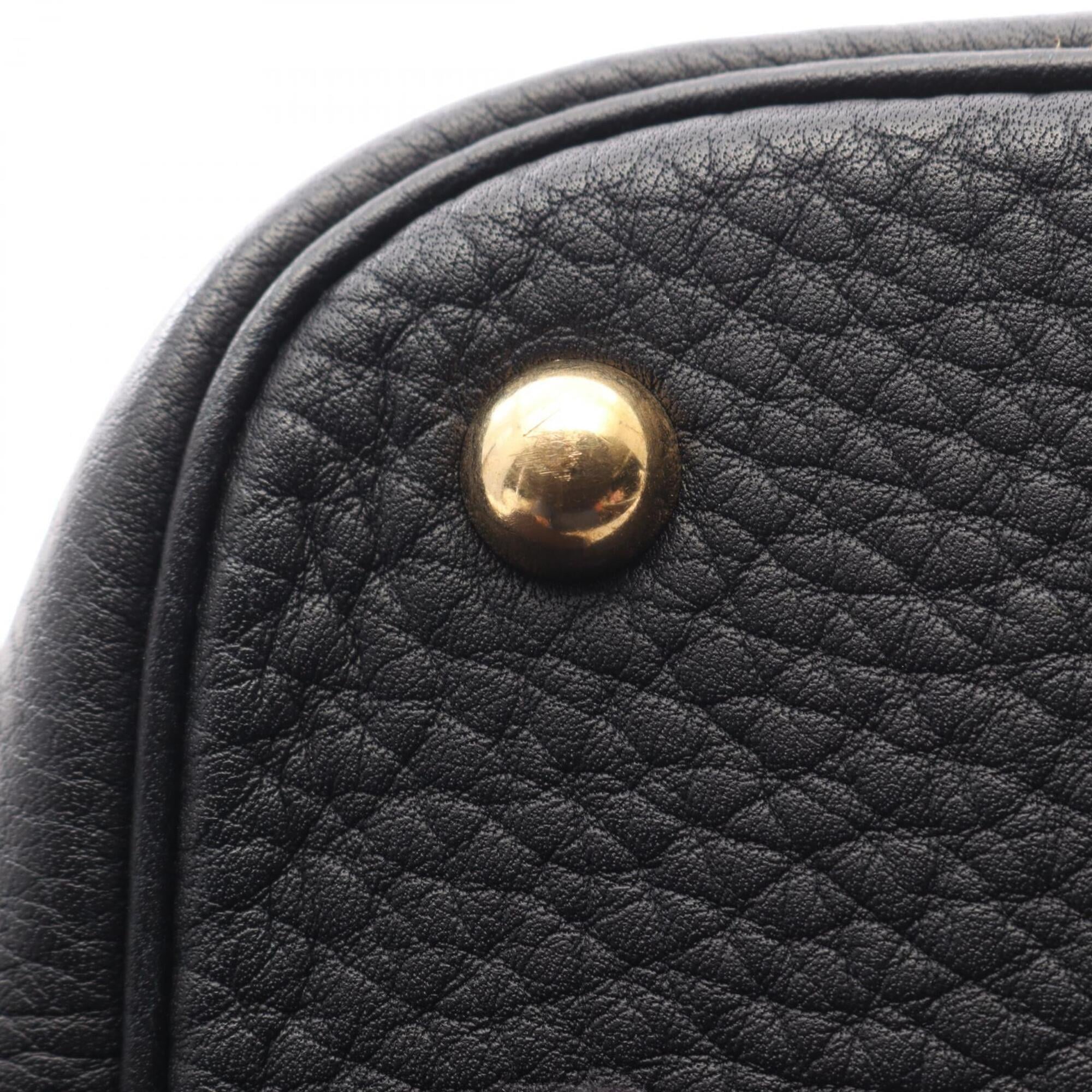 Hermes Navy Fjord Leather Leather Handbag (Pre-Owned)