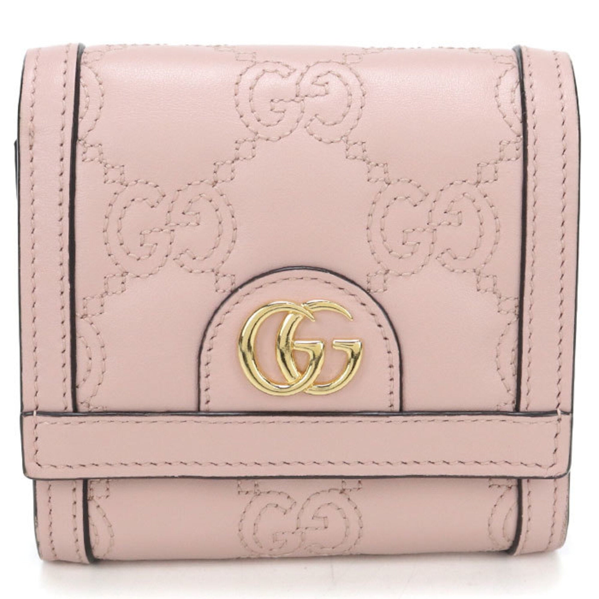 Gucci Pink Leather Wallet (Bi-Fold) (Pre-Owned)