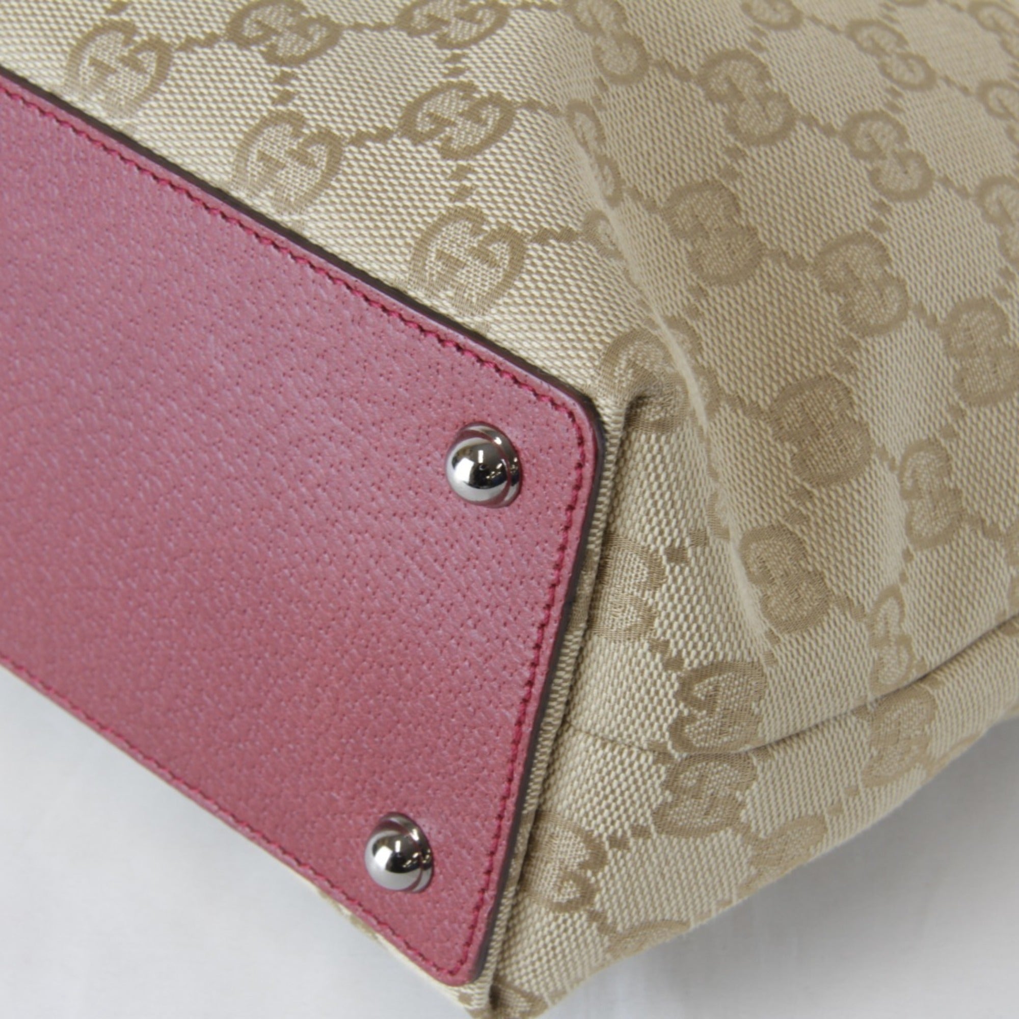 Gucci Beige Gg Canvas Tote Bag (Pre-Owned)