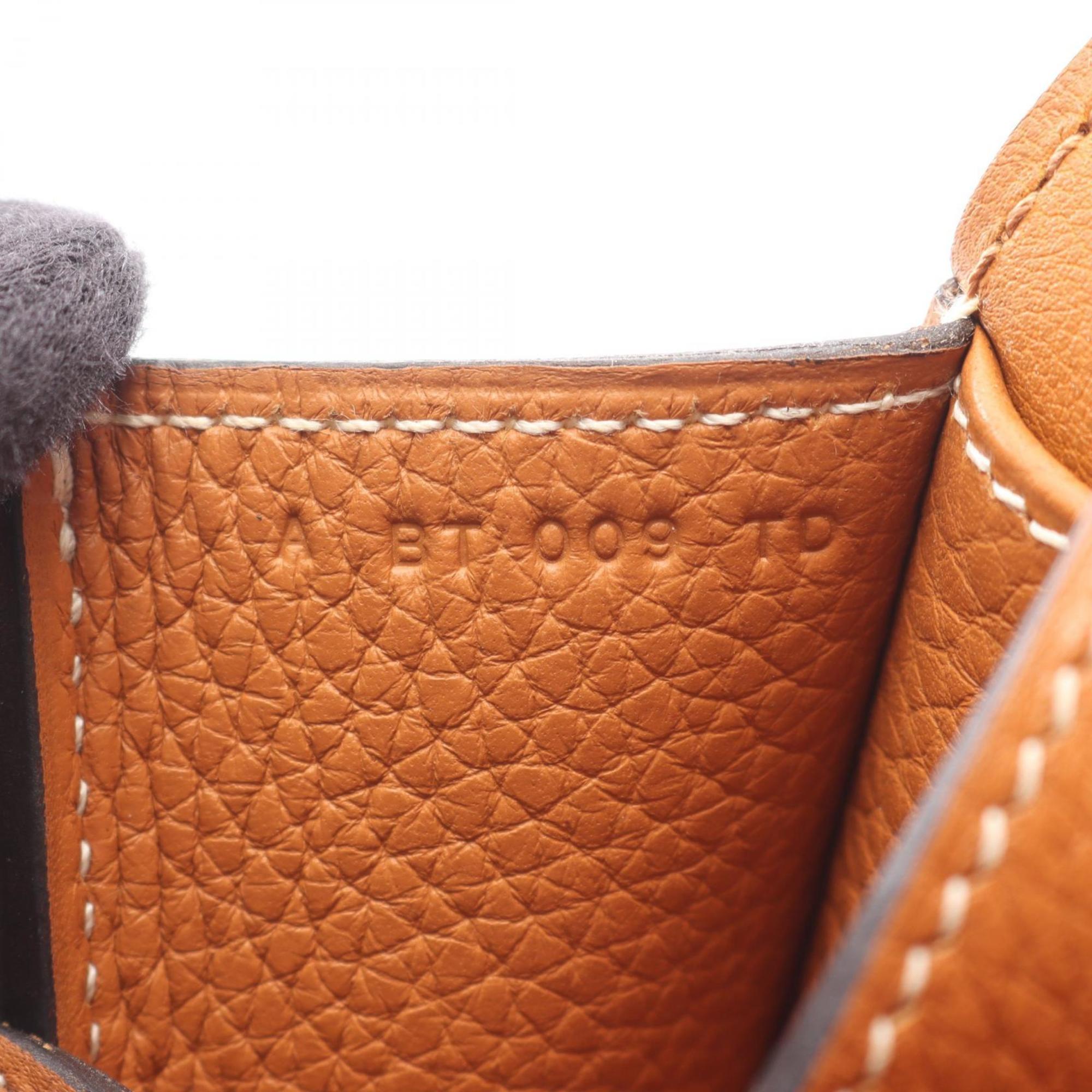 Hermes Alezan Brown Taurillon Clemence Leather Handbag (Pre-Owned)